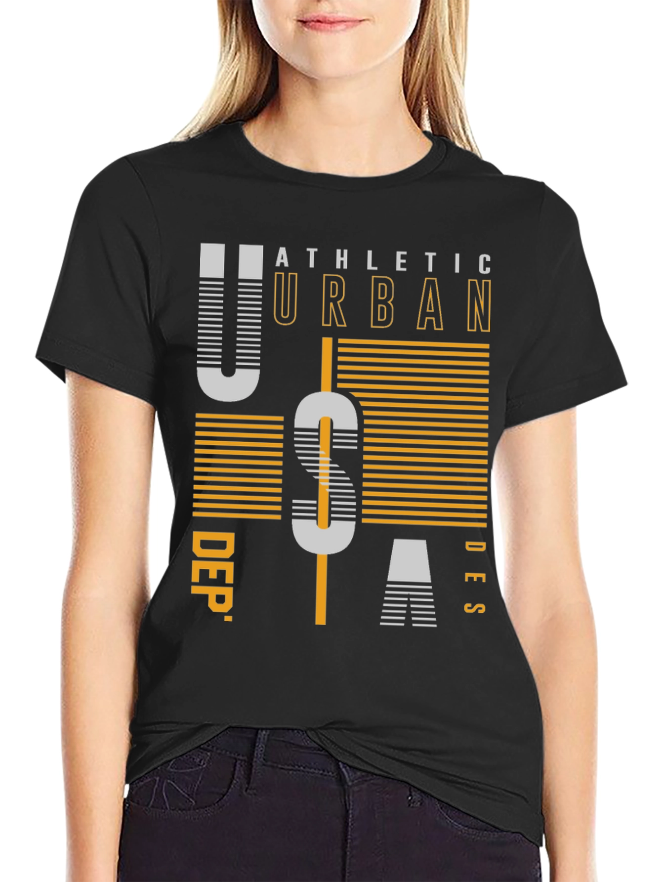 Athletic Urban USA Graphic Print Tee