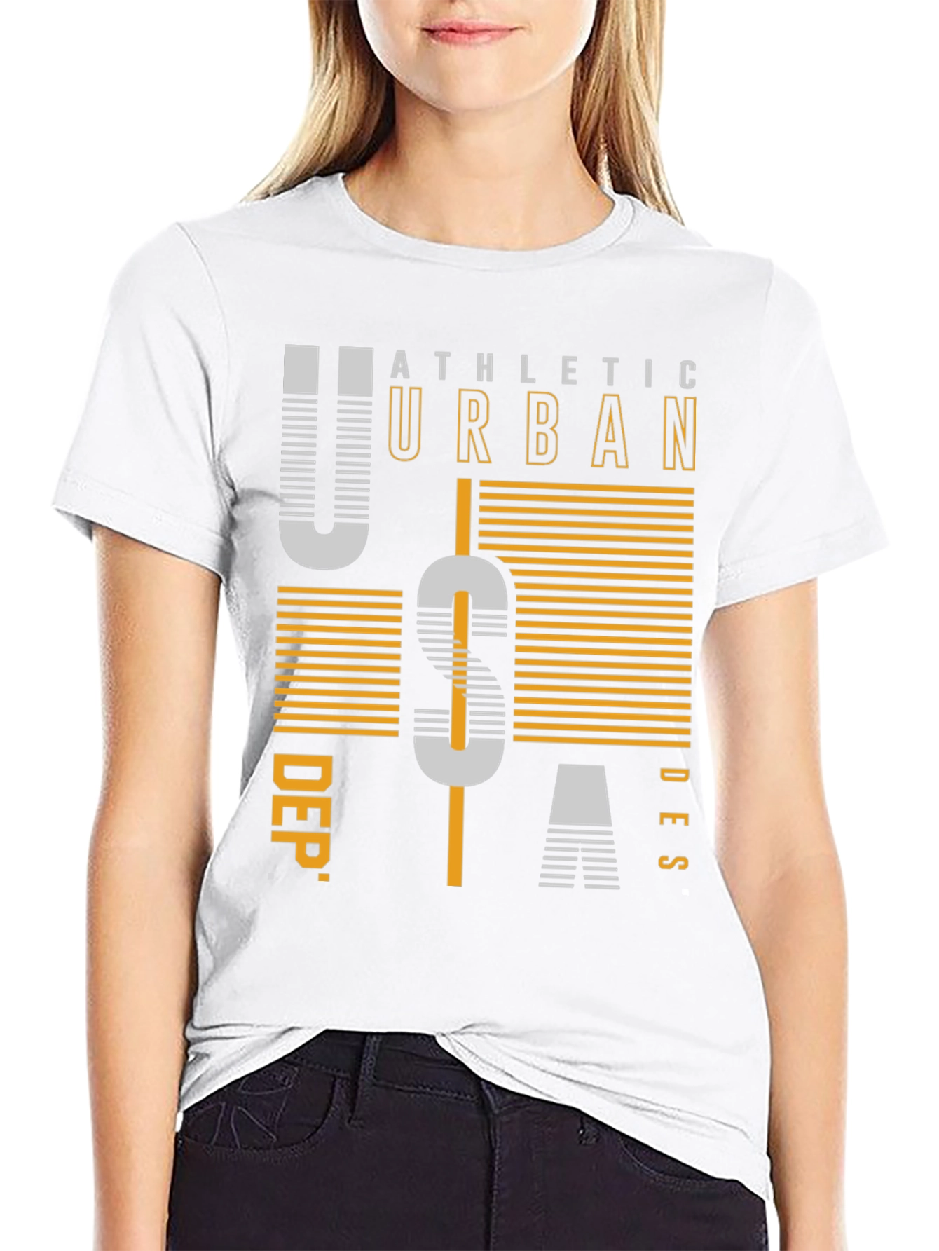 Athletic Urban USA Graphic Print Tee