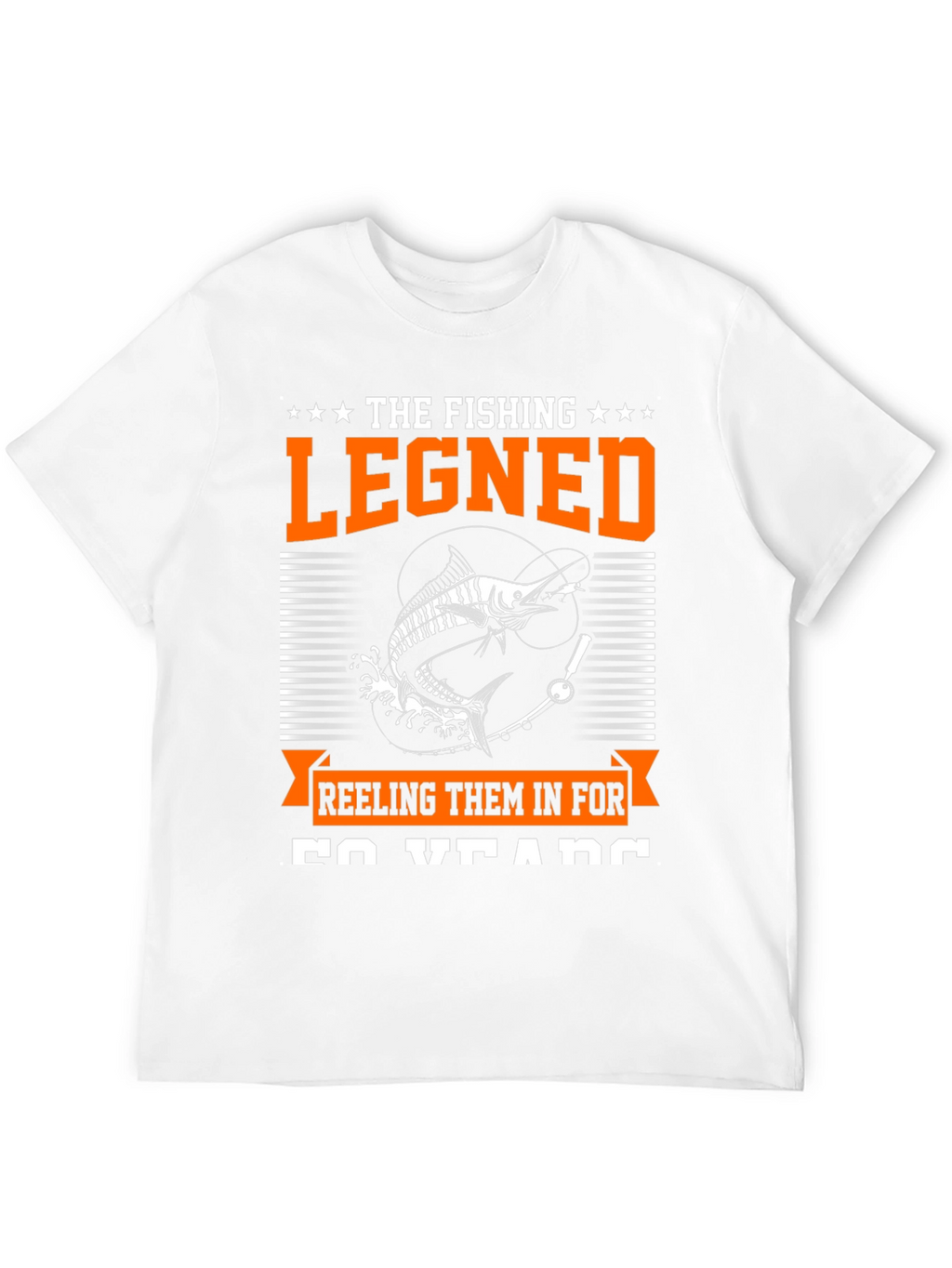 The Fishing Legend Black Graphic Tee