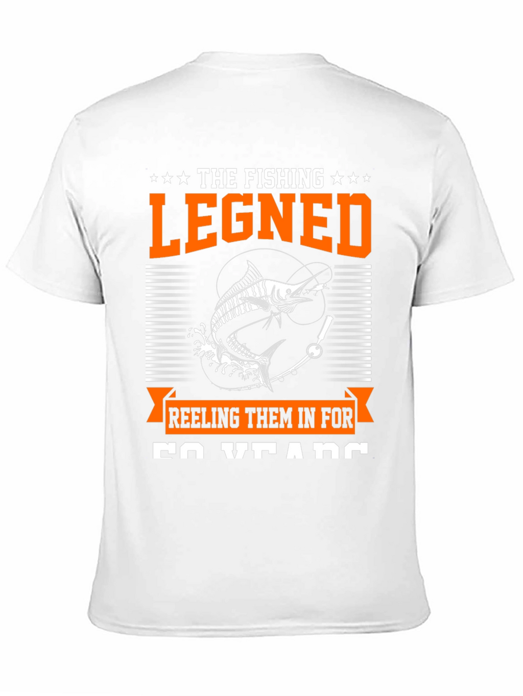 The Fishing Legend Black Graphic Tee