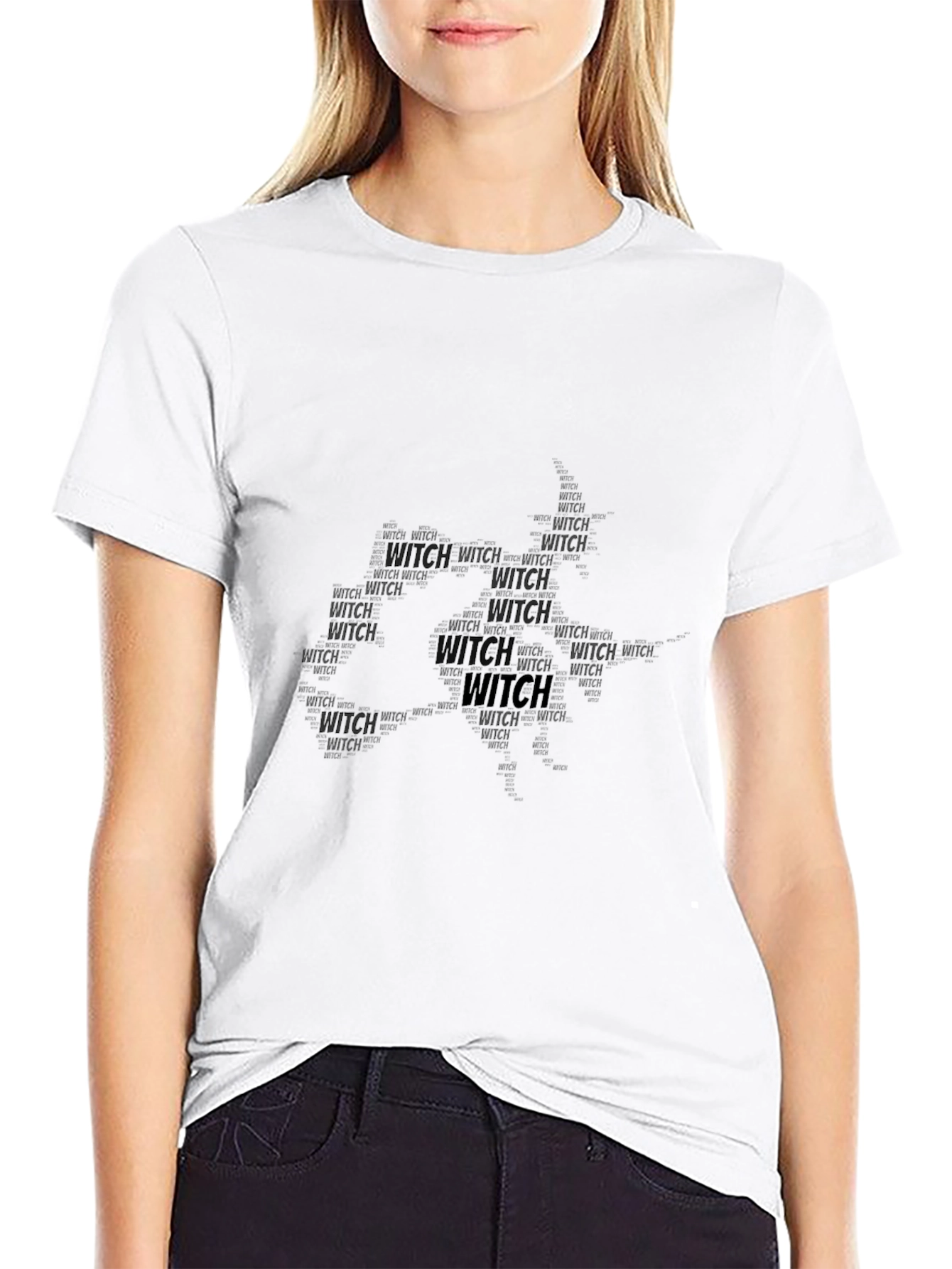 Witch Graphic Black T-Shirt