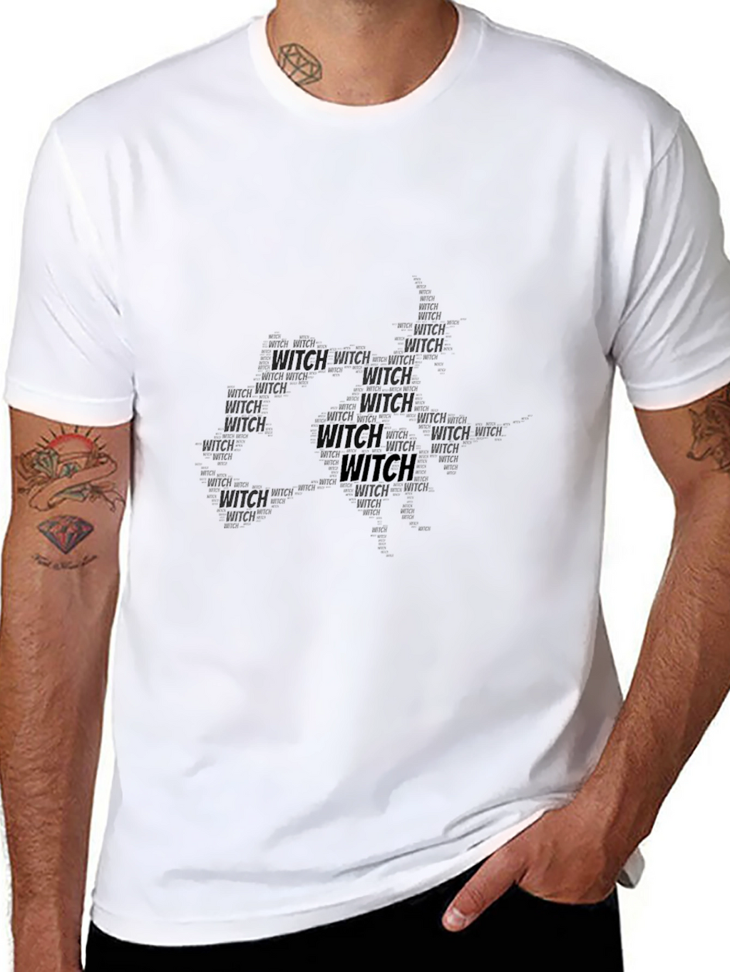 Witch Graphic Black T-Shirt