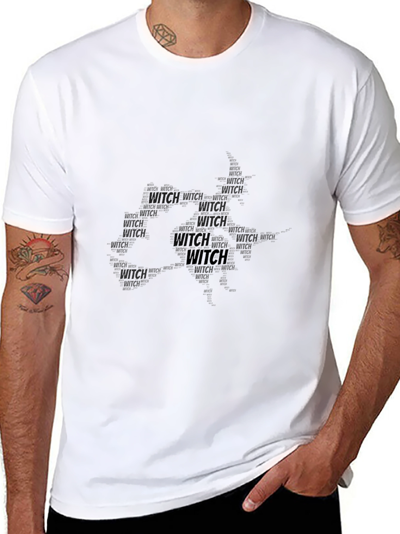 Witch Graphic Black T-Shirt