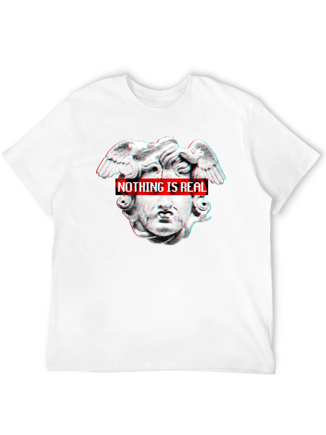 Nothing Is Real Black Graphic Tee