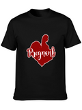 Pregnant Heart Graphic Tee - Black