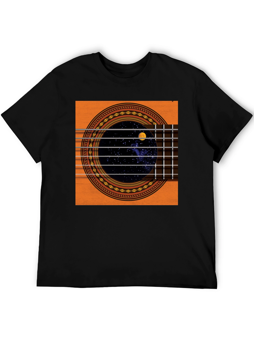 Guitar Space T-Shirt - Black