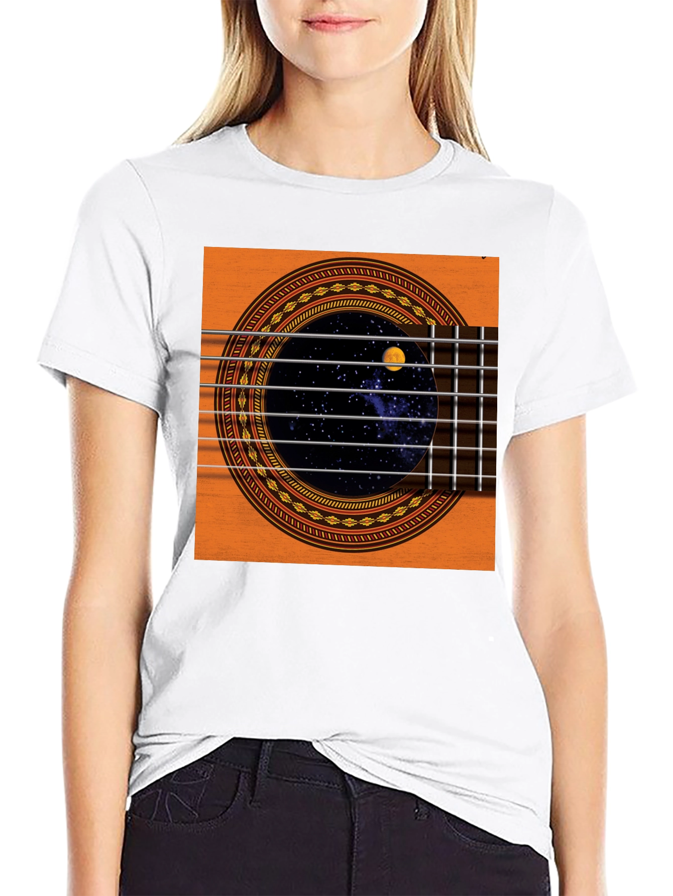 Guitar Space T-Shirt - Black