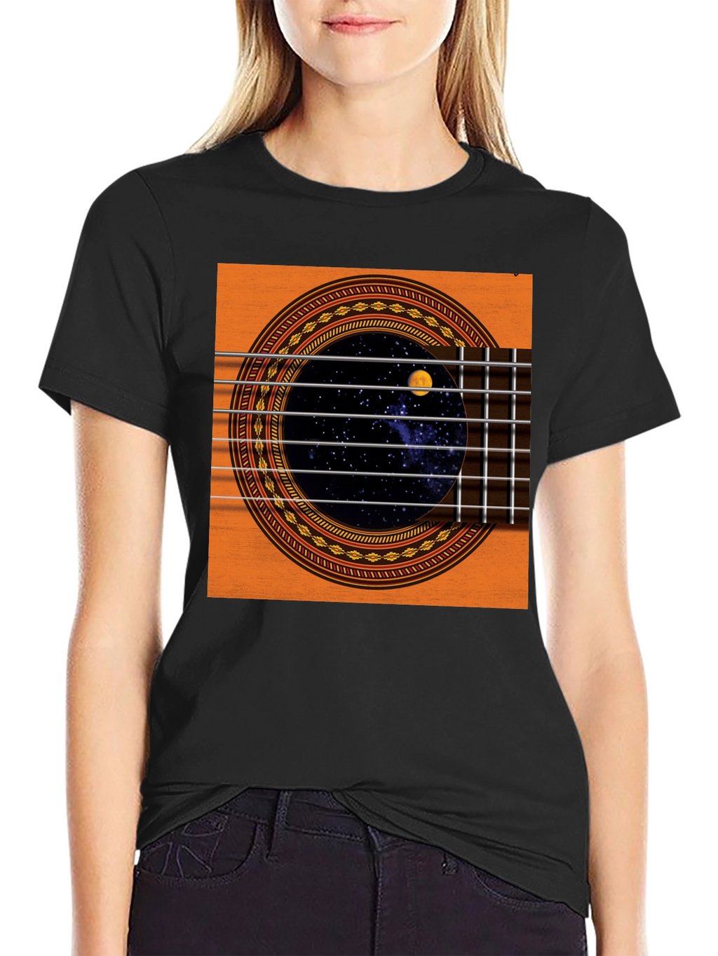 Guitar Space T-Shirt - Black