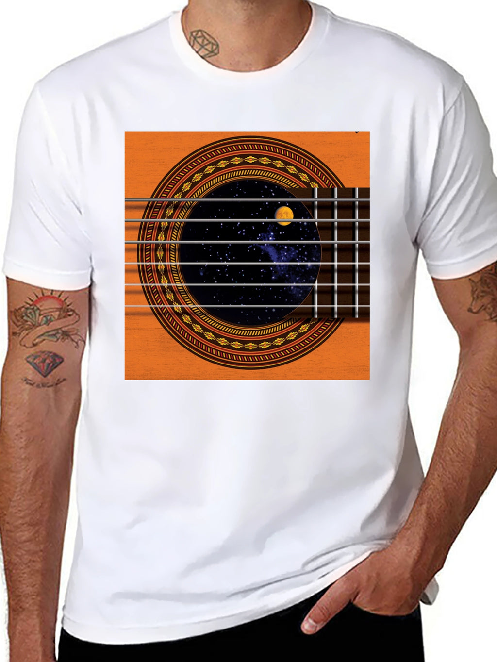 Guitar Space T-Shirt - Black
