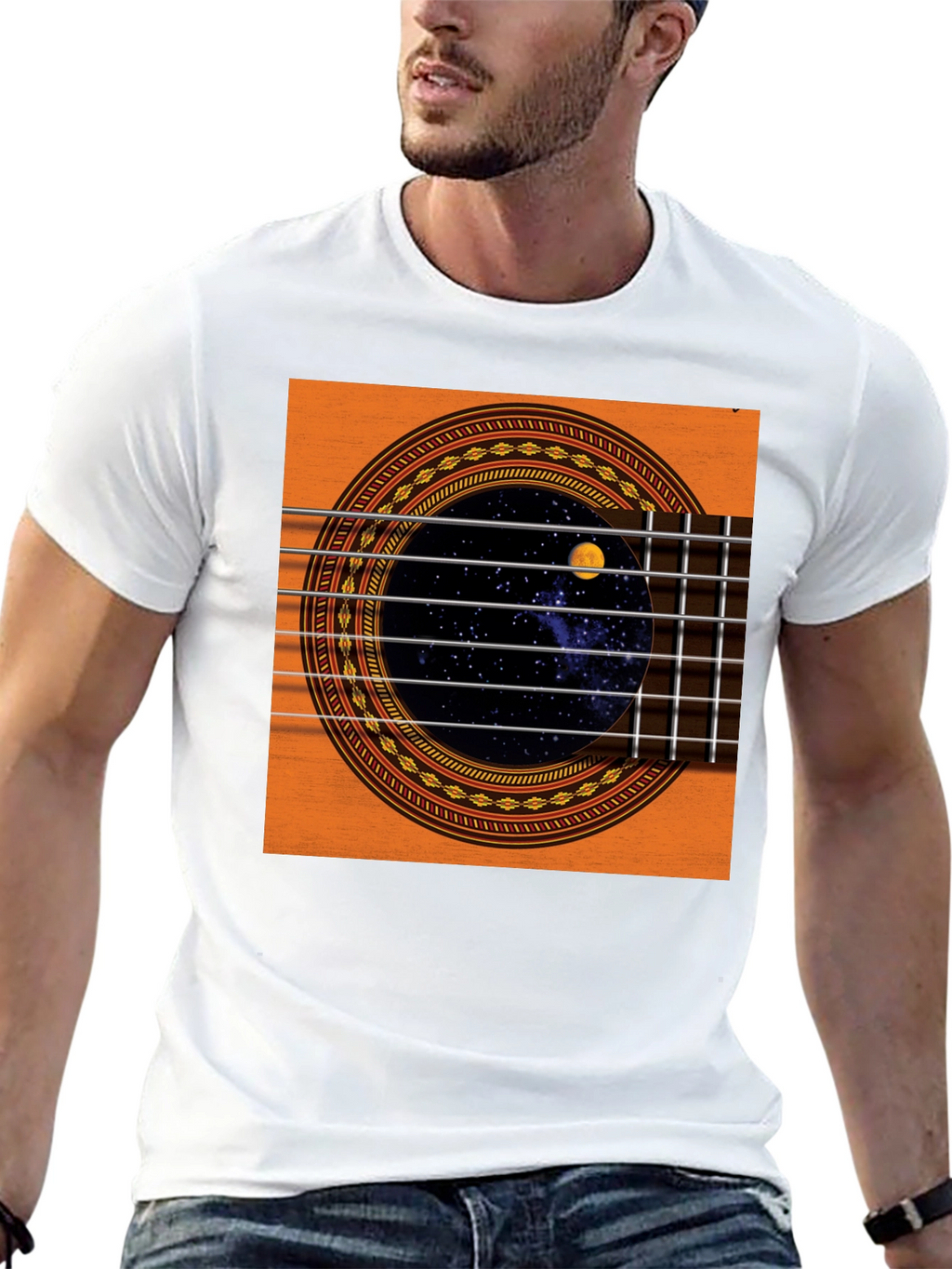 Guitar Space T-Shirt - Black