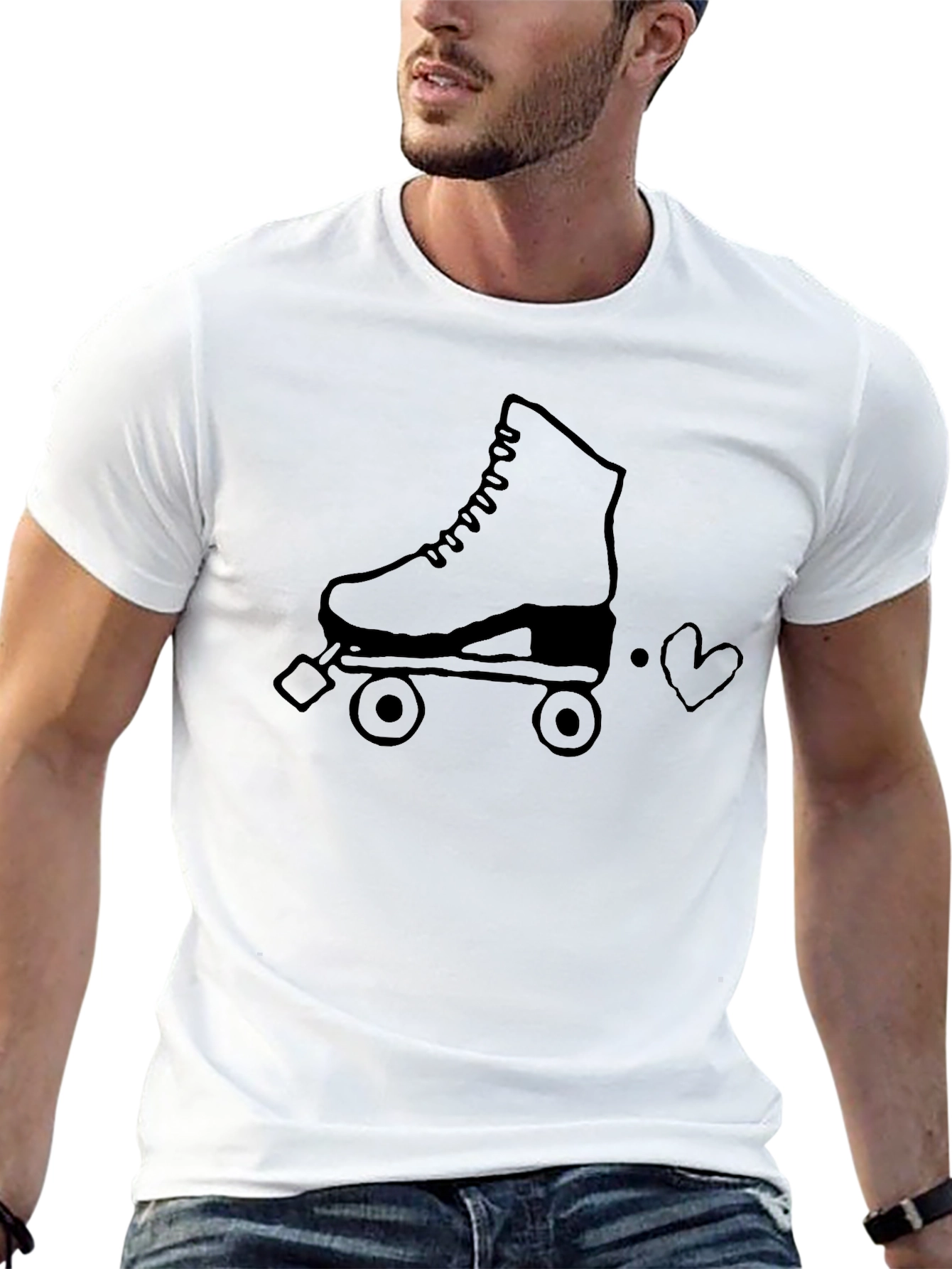 Retro Roller Skate Graphic T-Shirt