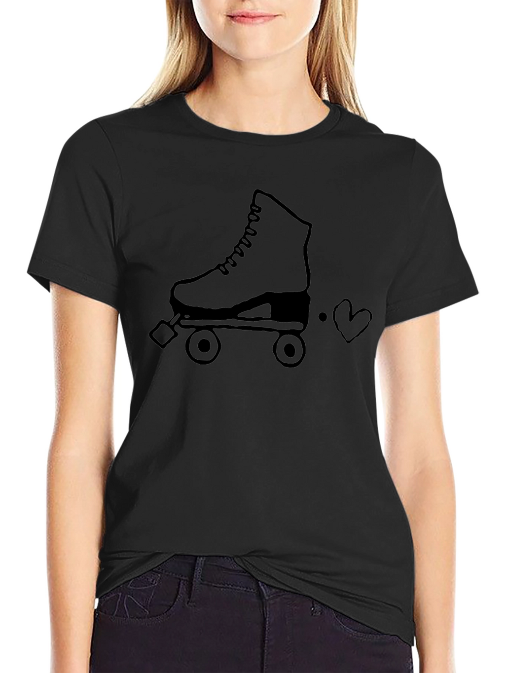 Retro Roller Skate Graphic T-Shirt