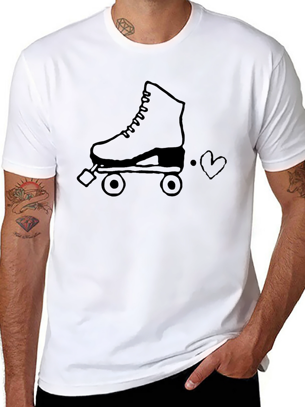 Retro Roller Skate Graphic T-Shirt
