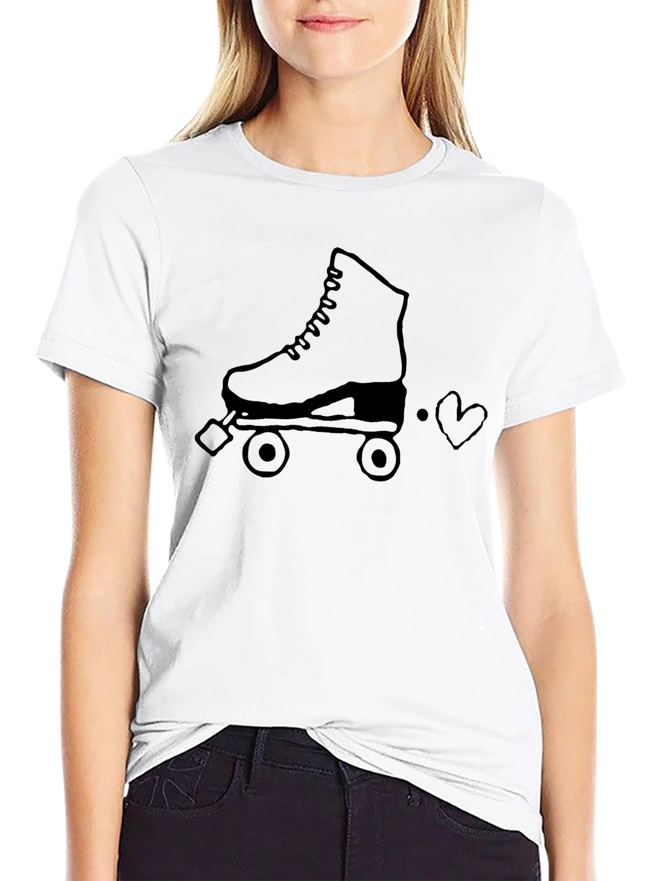 Retro Roller Skate Graphic T-Shirt
