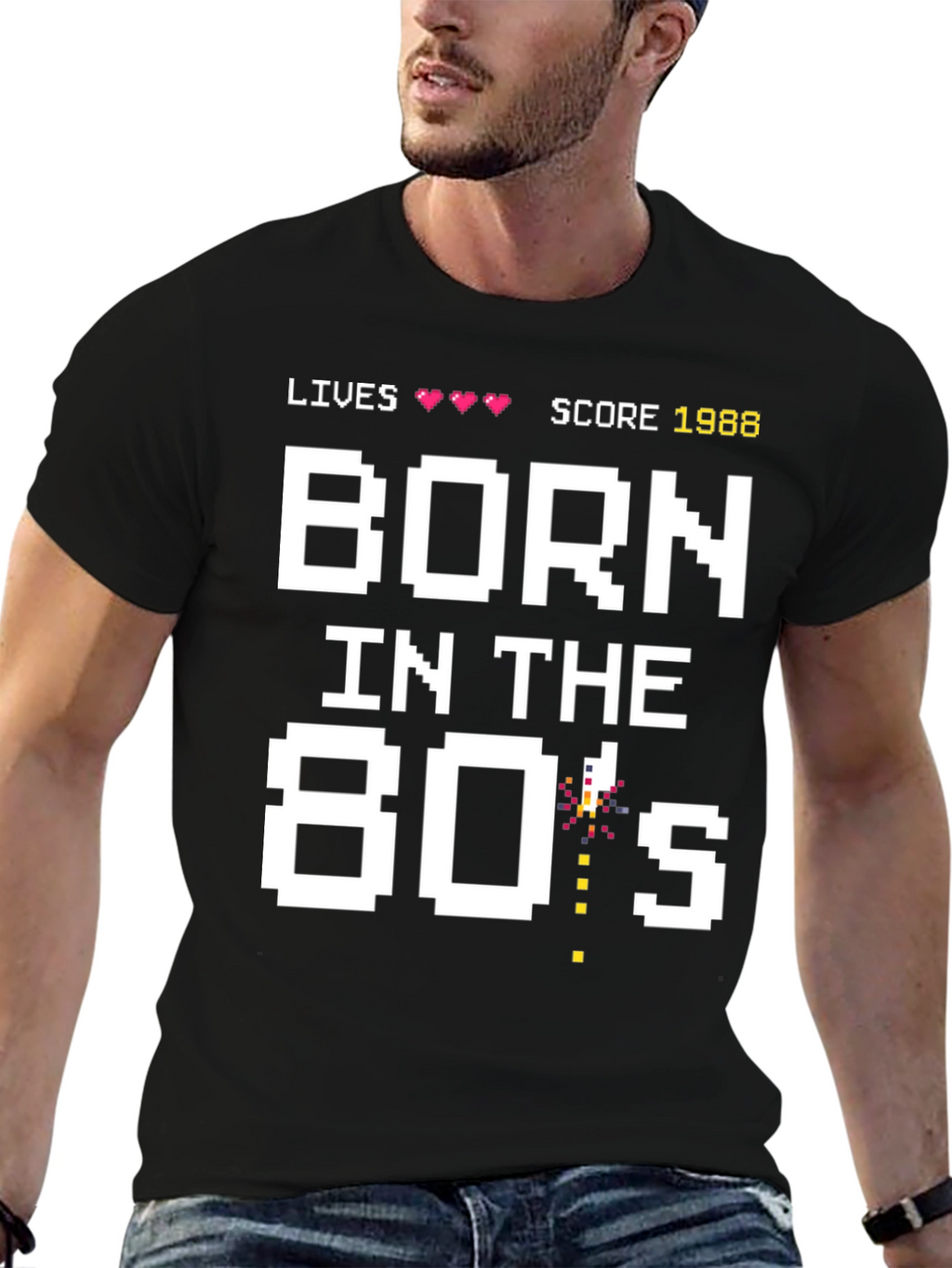 Born in the 80s T-Shirt Retro Gamer Style
