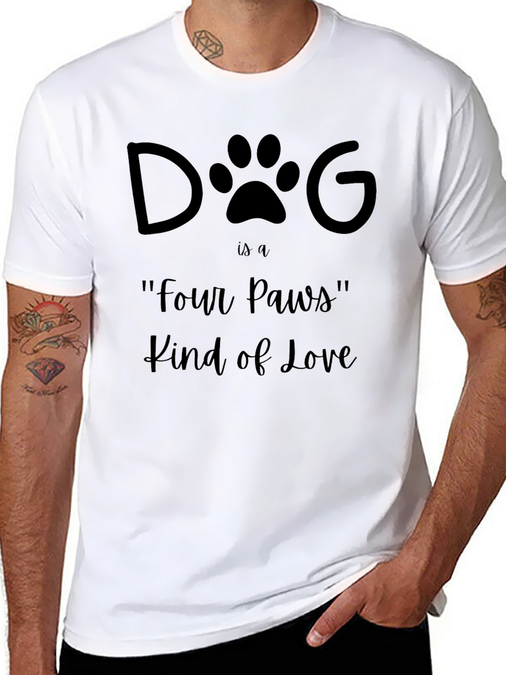Dog Four Paws Kind of Love T-Shirt
