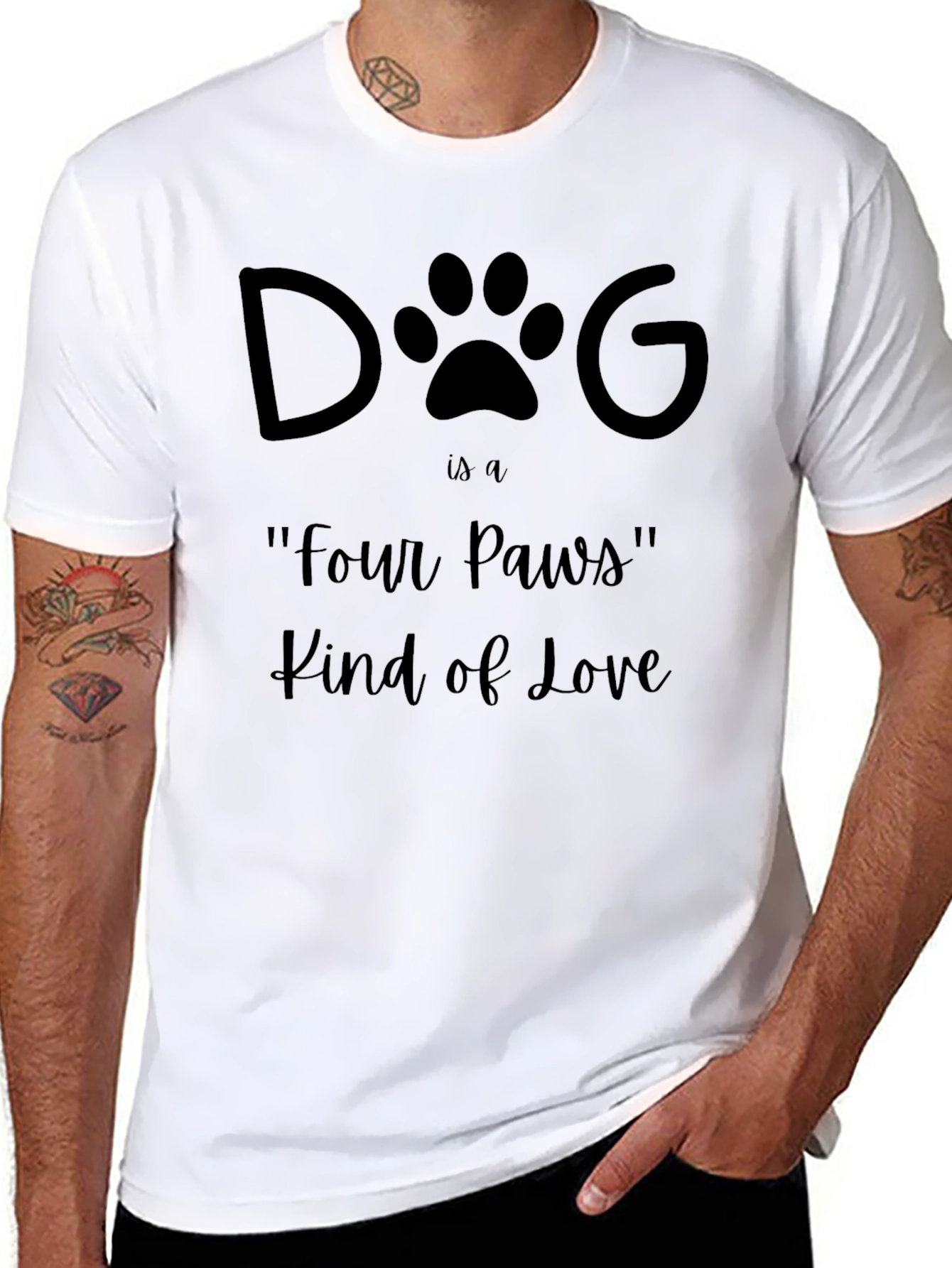 Dog Four Paws Kind of Love T-Shirt