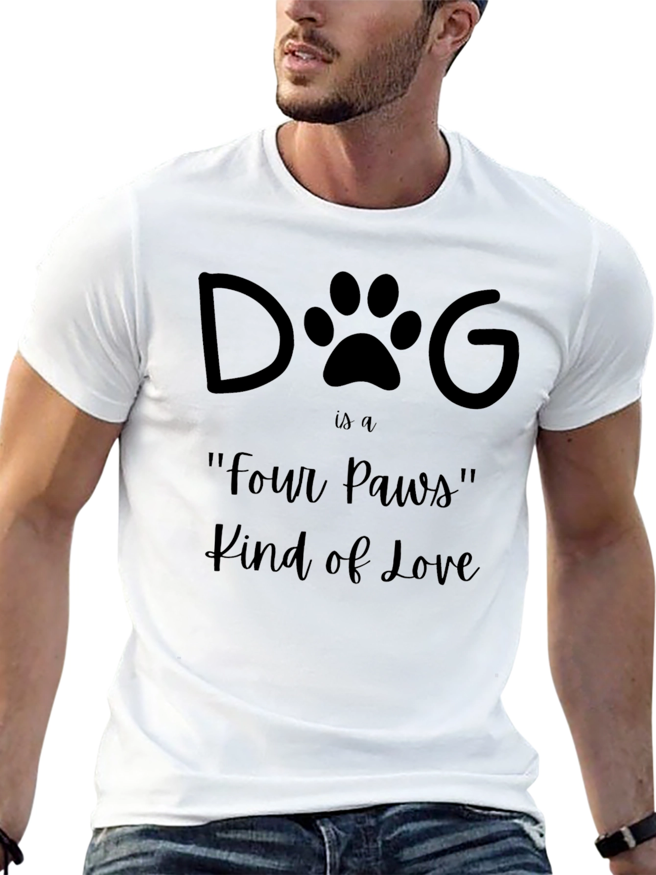 Dog Four Paws Kind of Love T-Shirt