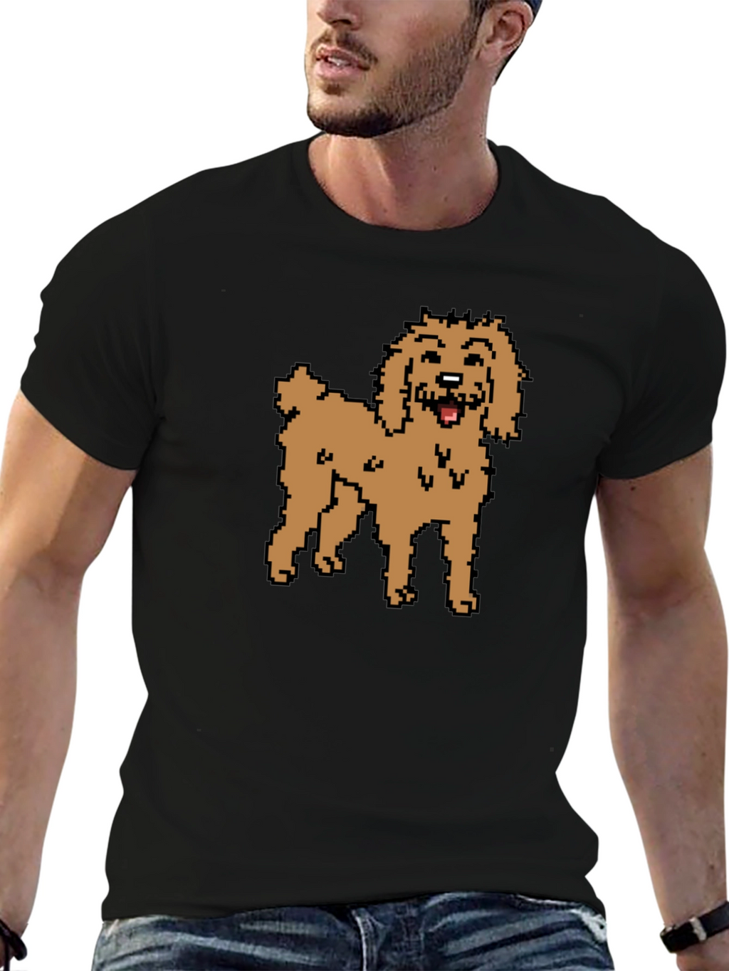 Pixel Dog T-Shirt - Cute Retro Style