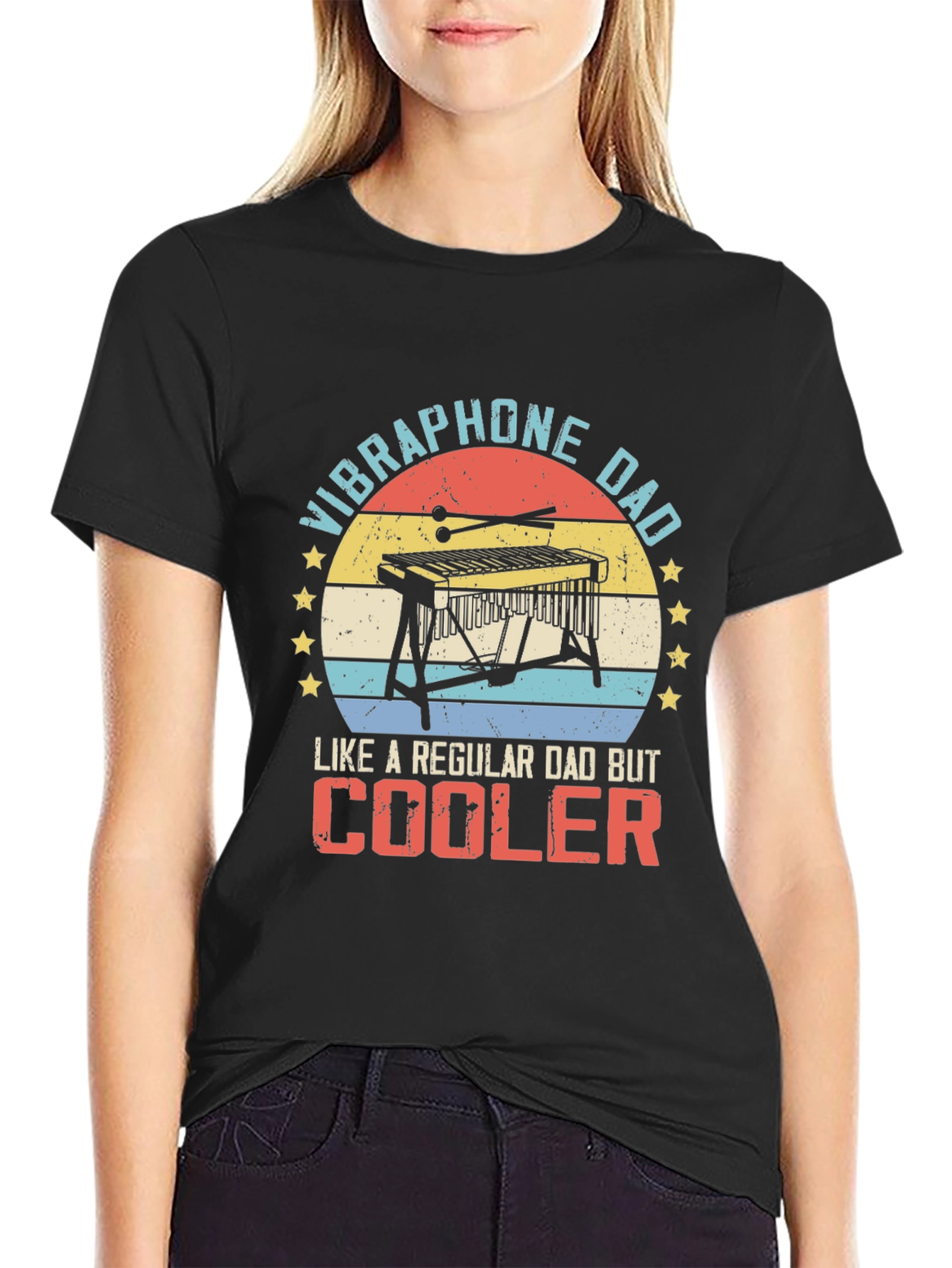 Vibraphone Dad T-Shirt - Cool Dad Tee