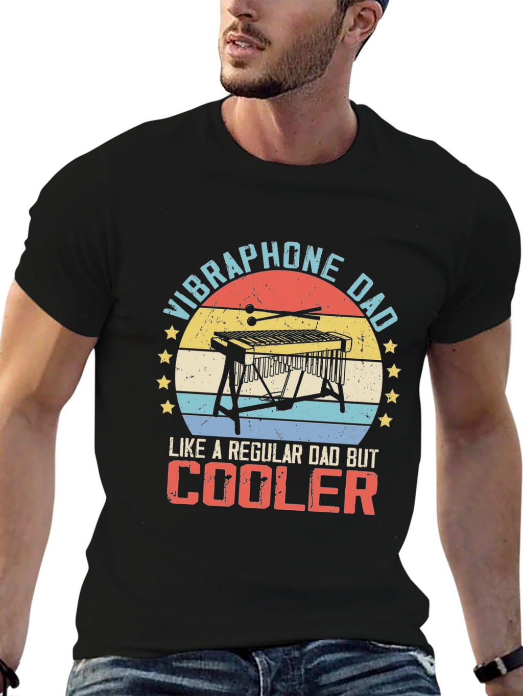 Vibraphone Dad T-Shirt - Cool Dad Tee