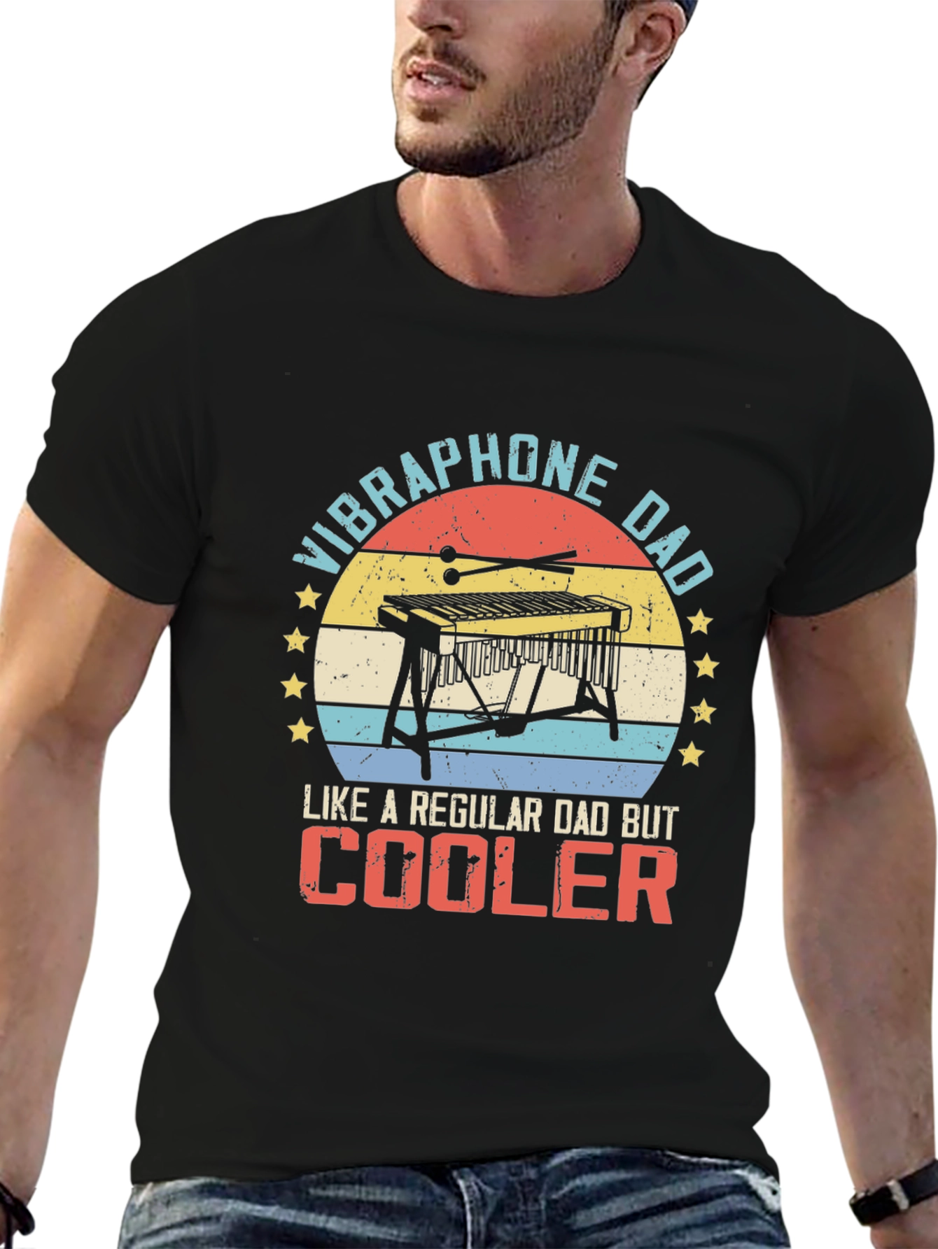 Vibraphone Dad T-Shirt - Cool Dad Tee