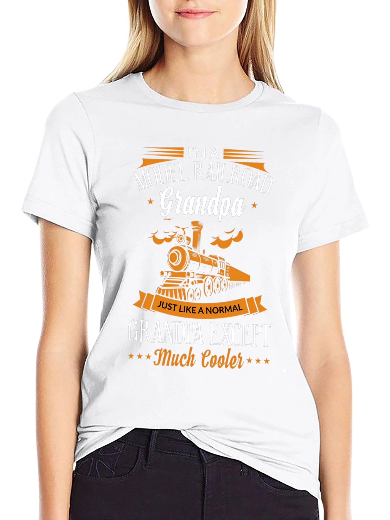 Model Railroad Grandpa T-Shirt - Cool Grandpa Gift