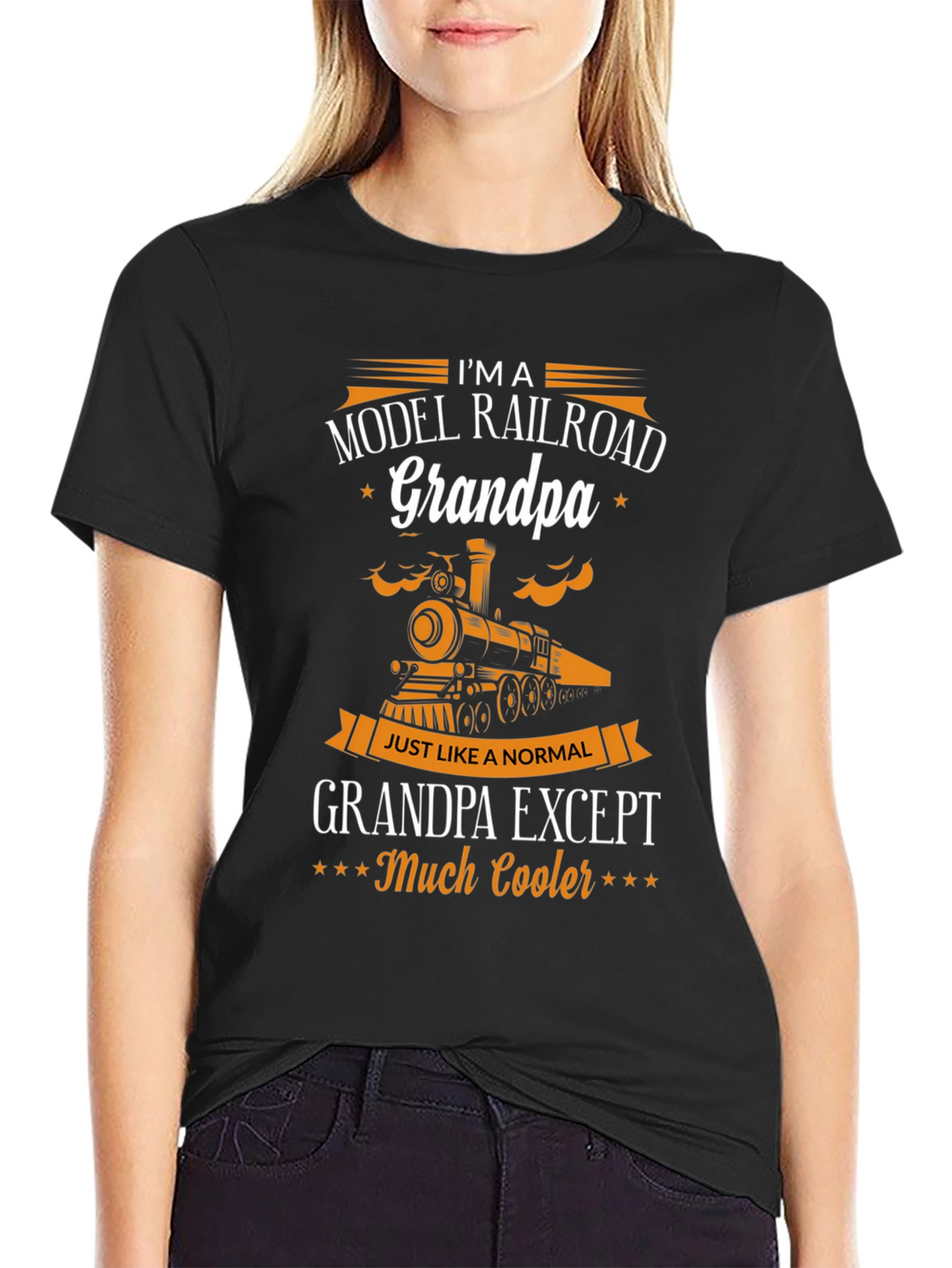 Model Railroad Grandpa T-Shirt - Cool Grandpa Gift