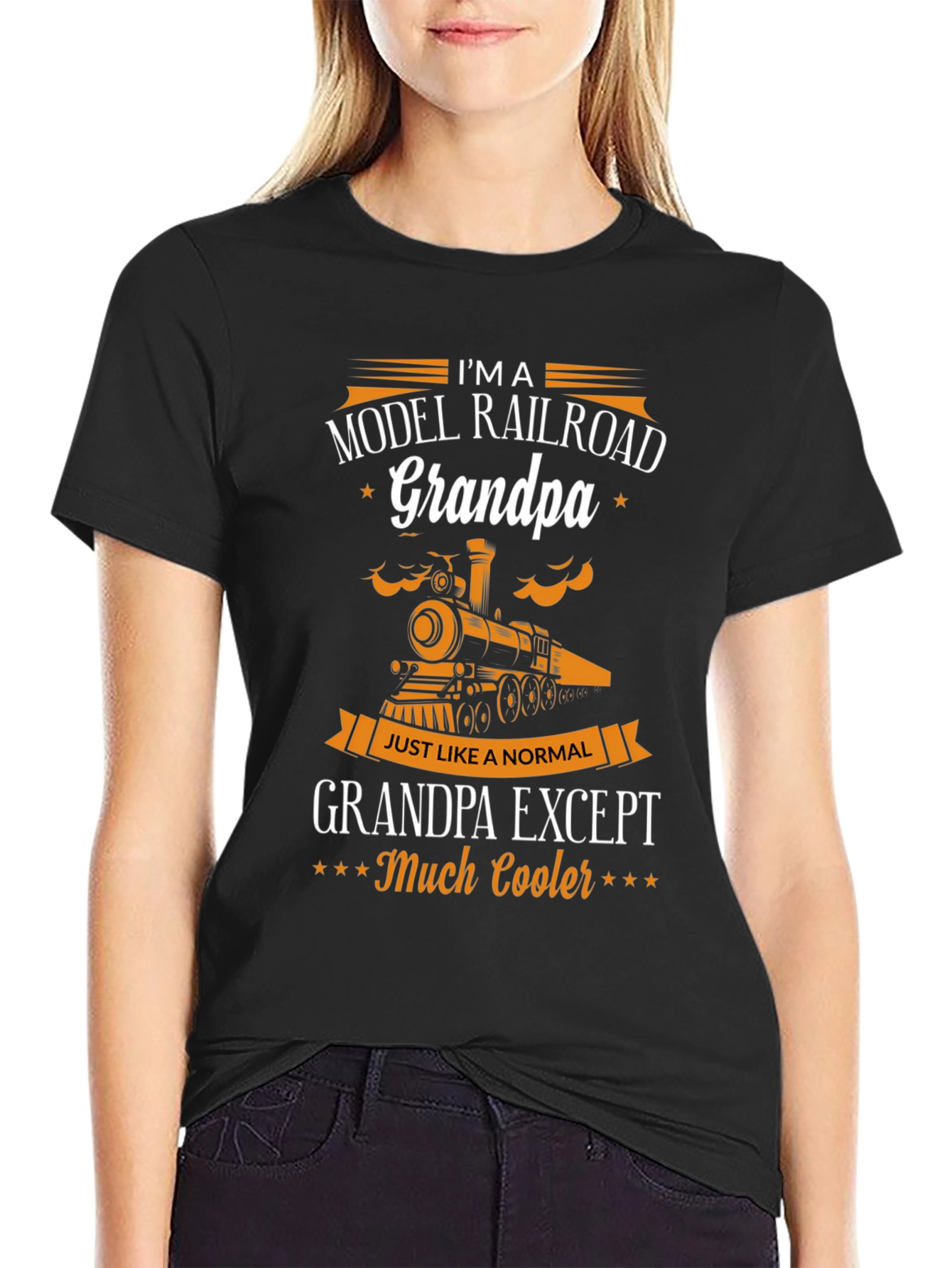 Model Railroad Grandpa T-Shirt - Cool Grandpa Gift