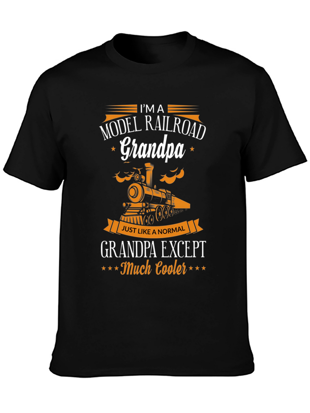 Model Railroad Grandpa T-Shirt - Cool Grandpa Gift