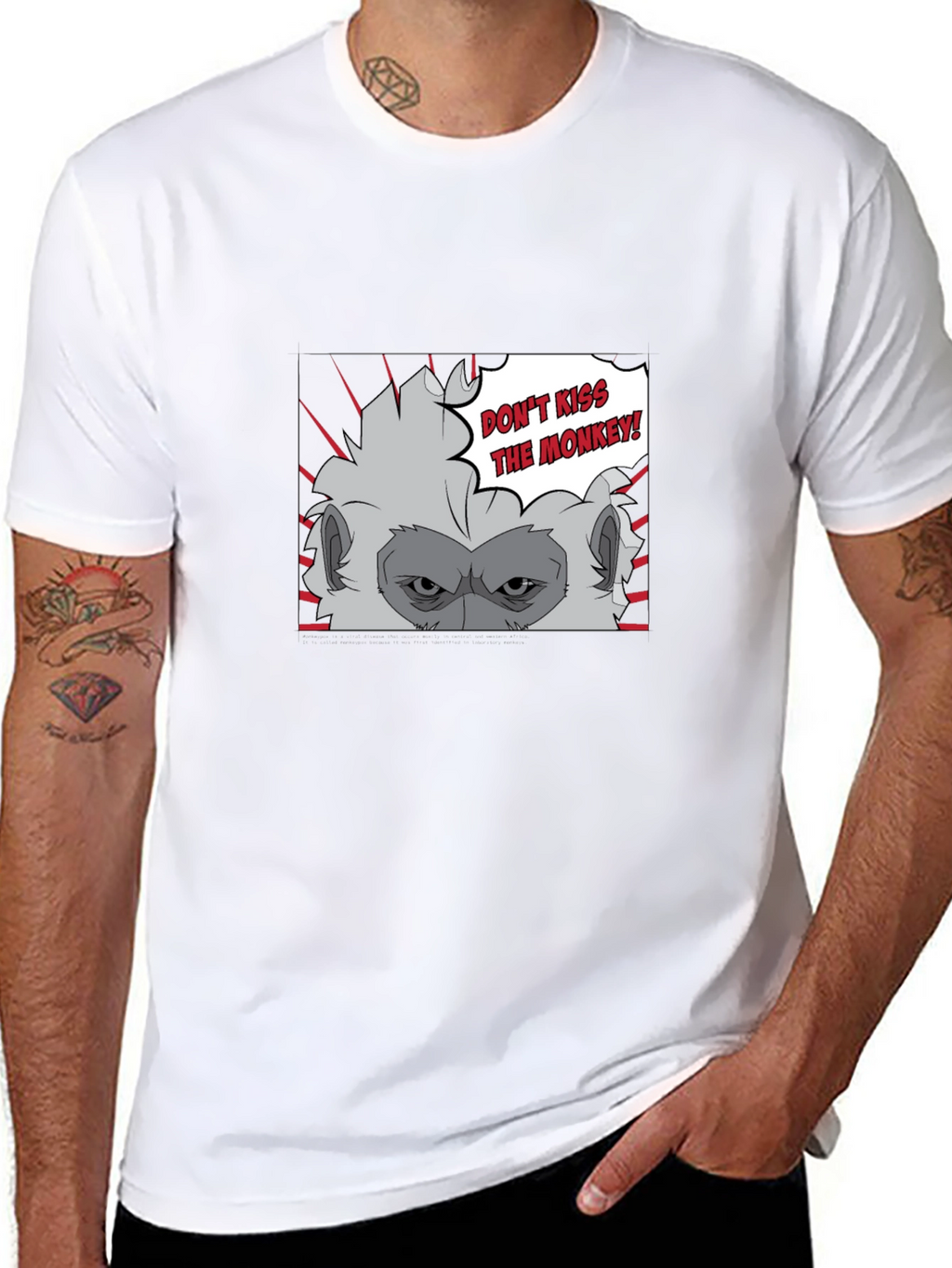 Dont Kiss the Monkey Graphic Tee