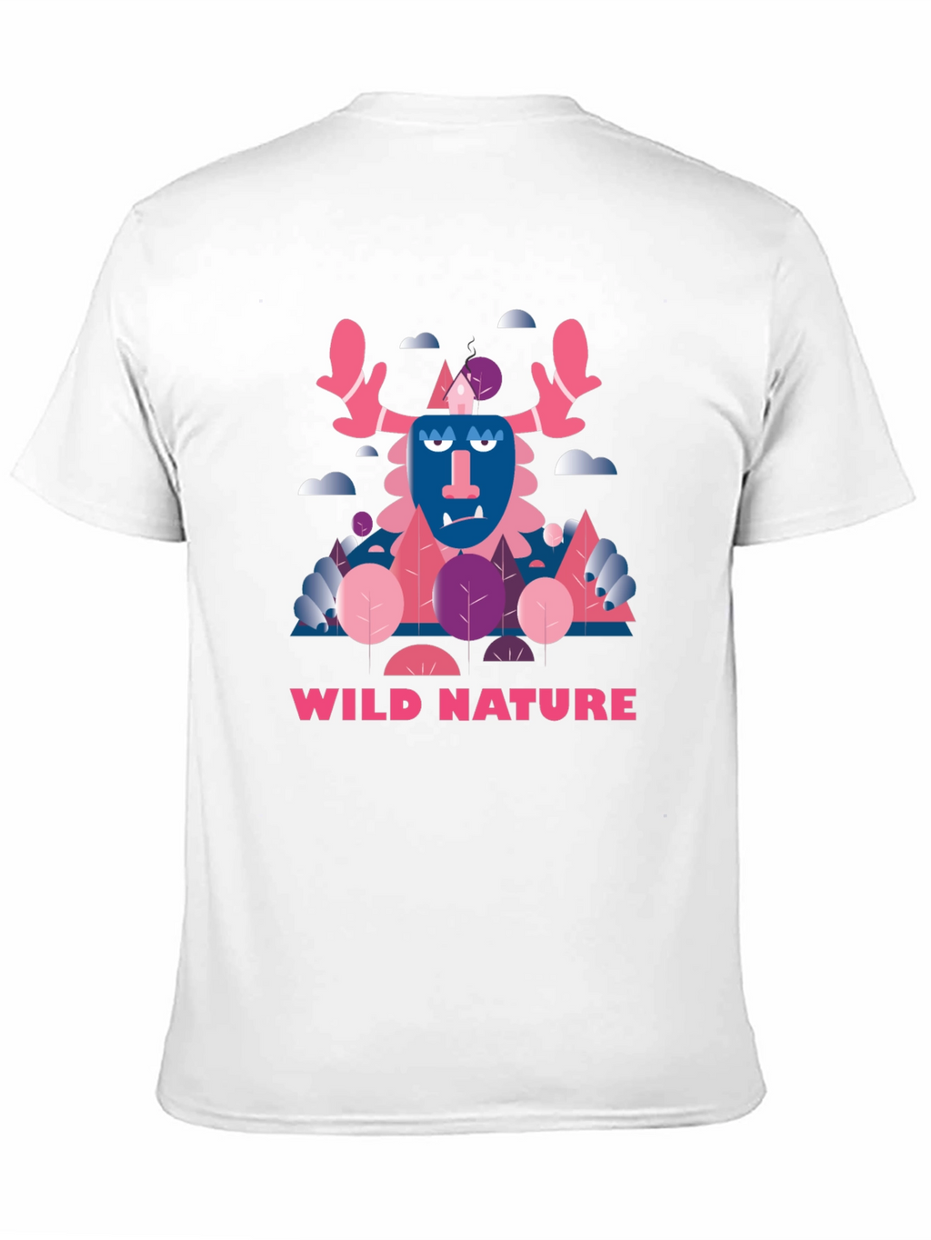 Wild Nature Graphic Print Black T-Shirt