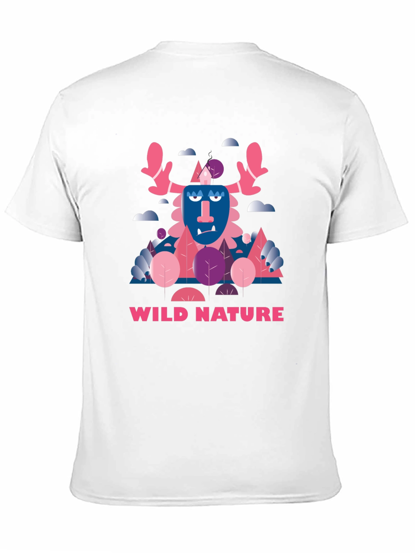Wild Nature Graphic Print Black T-Shirt