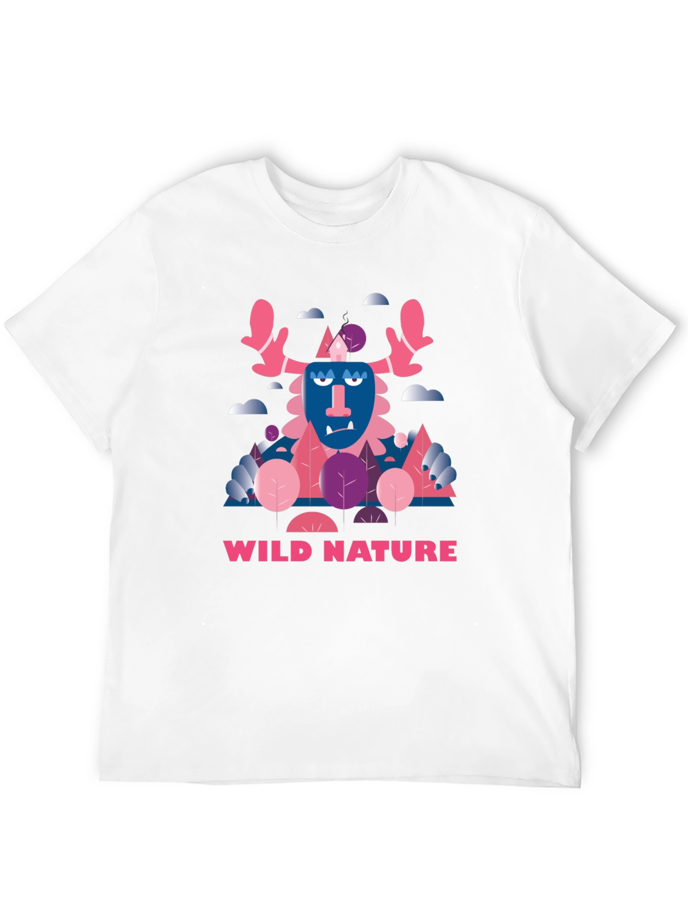 Wild Nature Graphic Print Black T-Shirt