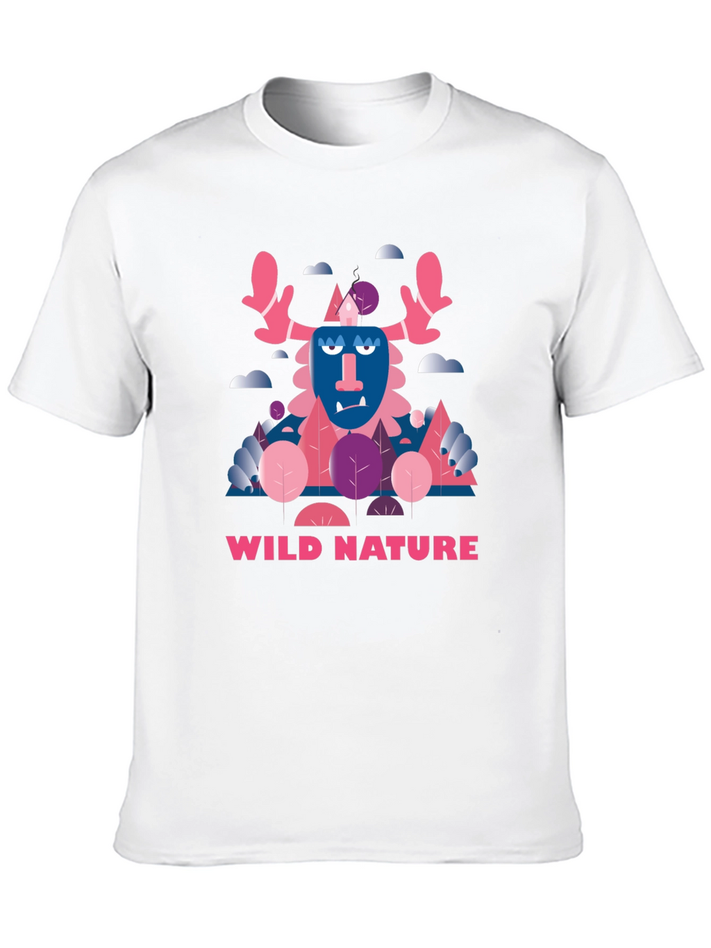 Wild Nature Graphic Print Black T-Shirt