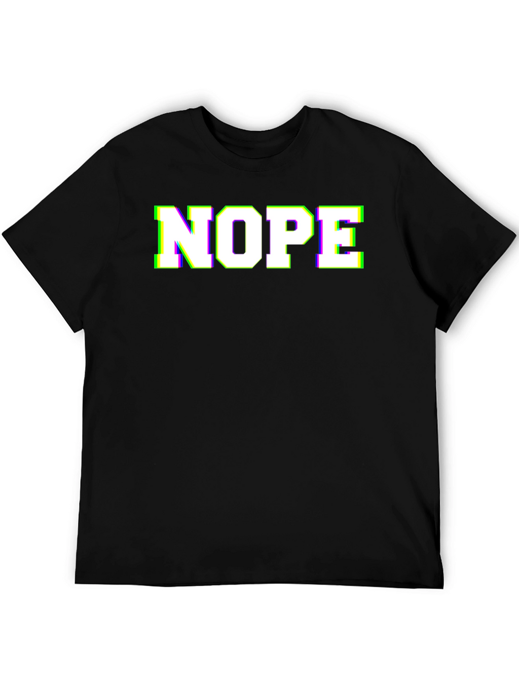 Nope Graphic Tee - Black Novelty T-Shirt