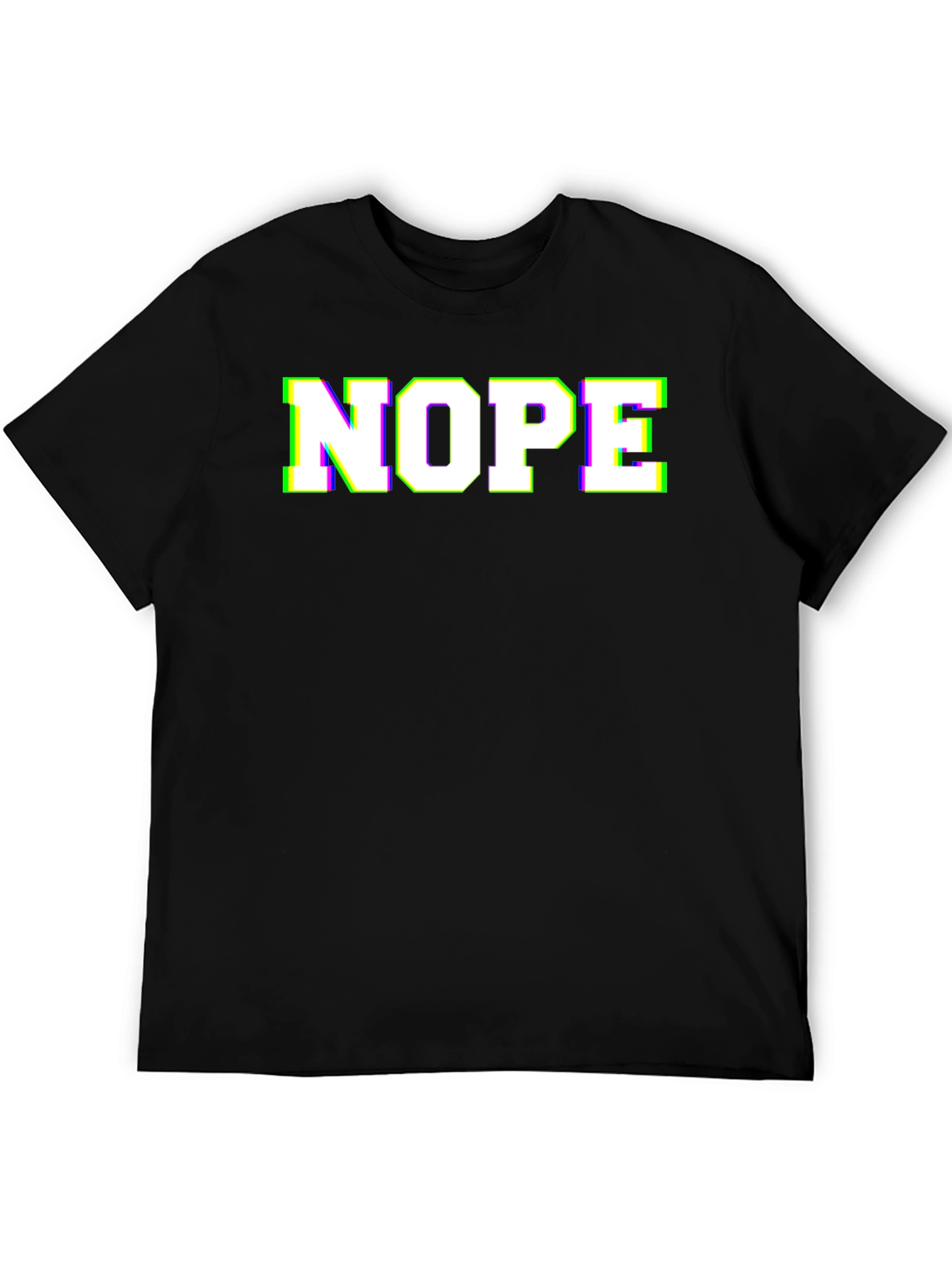 Nope Graphic Tee - Black Novelty T-Shirt