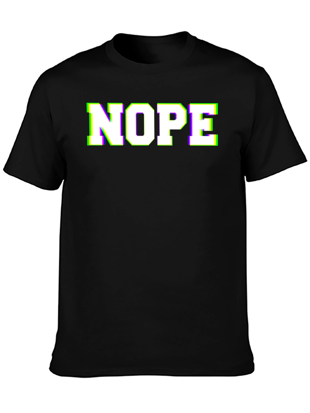 Nope Graphic Tee - Black Novelty T-Shirt