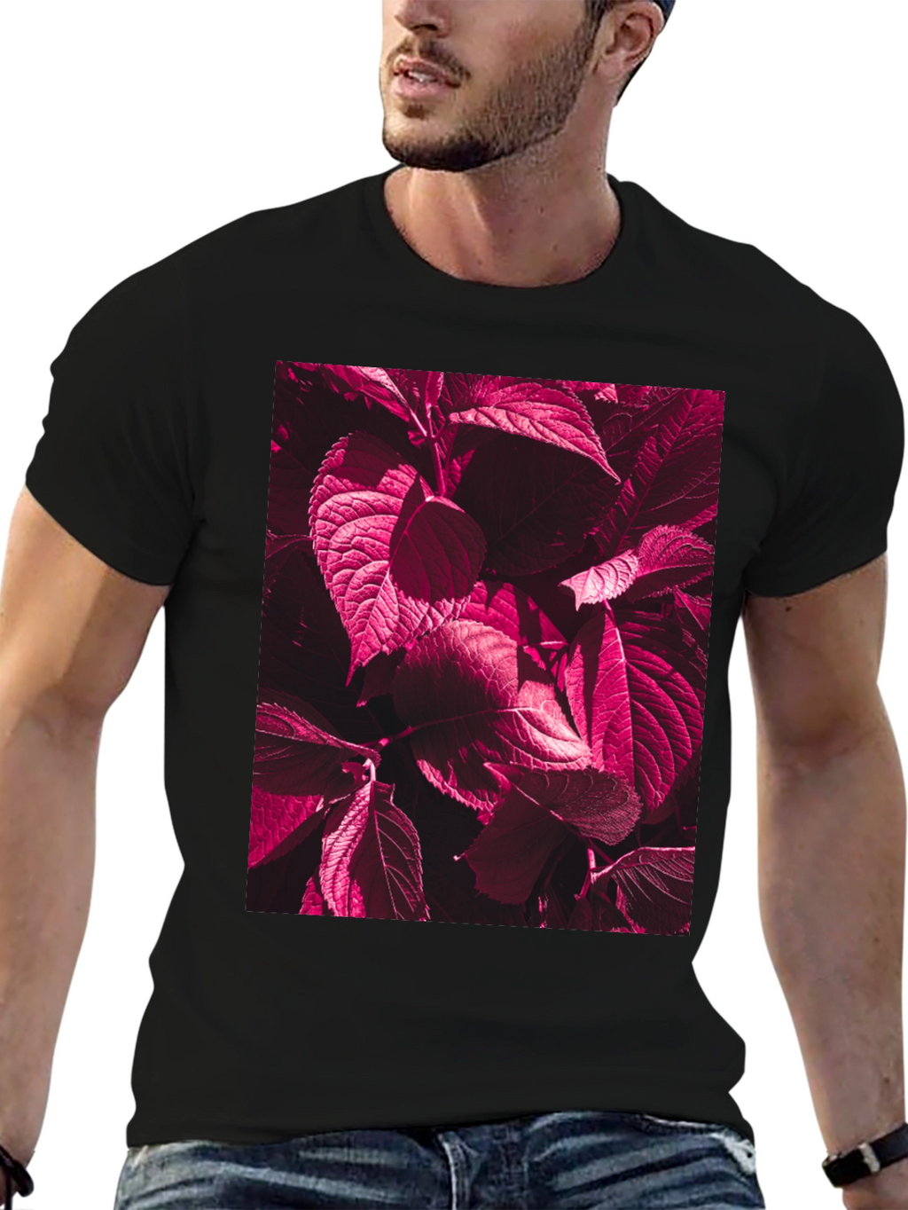 Burgundy Botanical T-Shirt