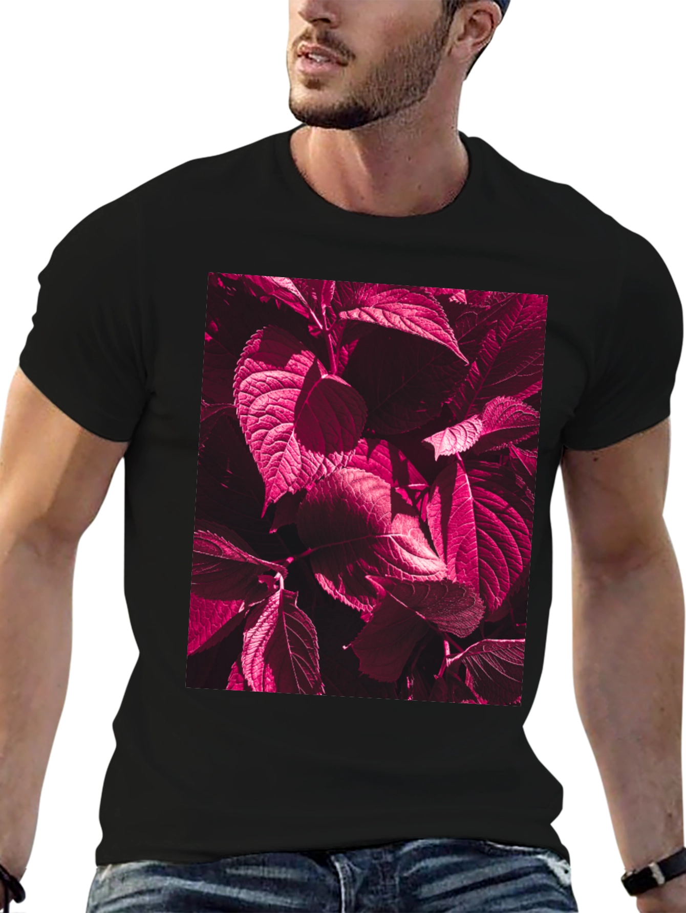 Burgundy Botanical T-Shirt