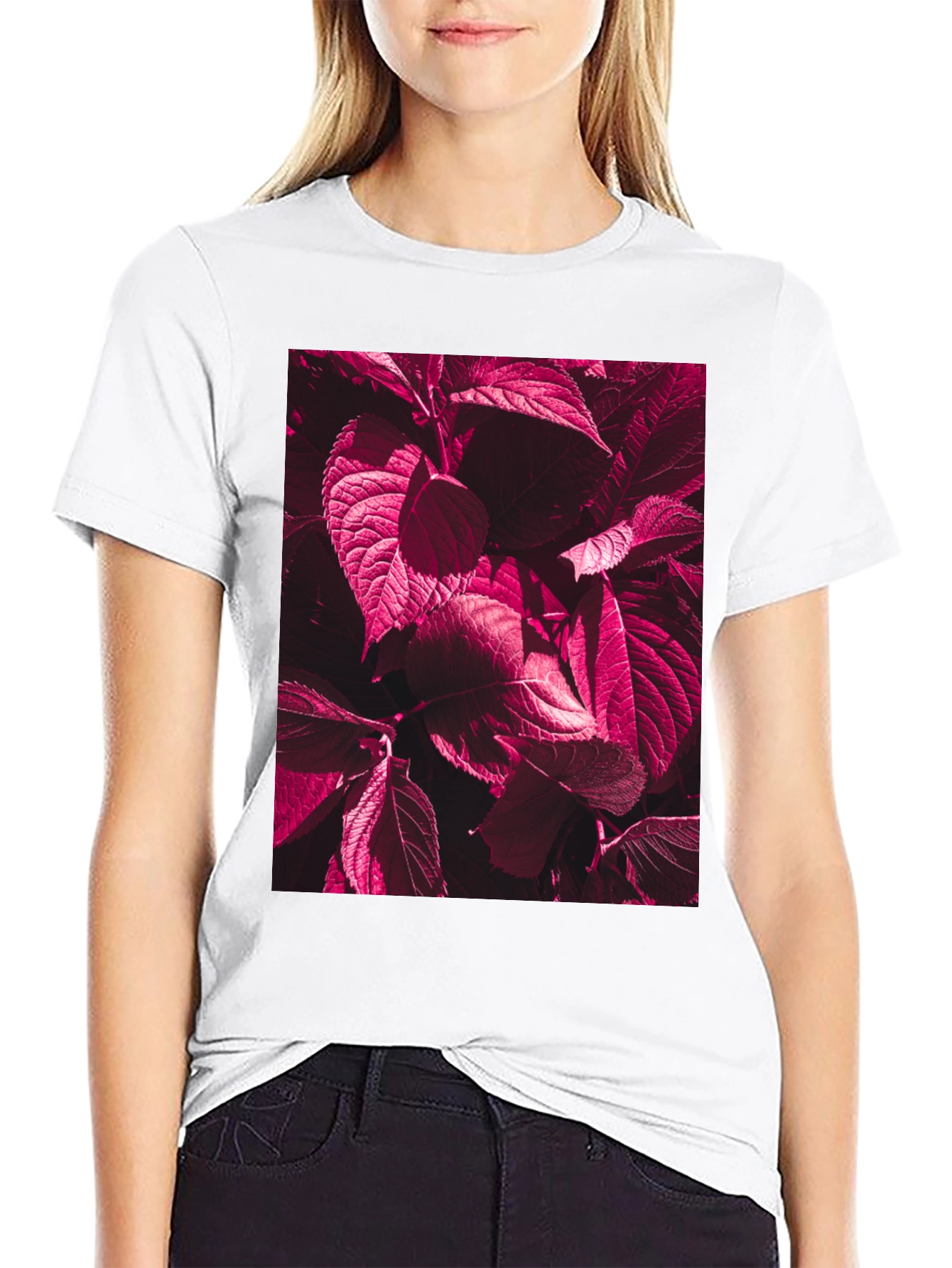 Burgundy Botanical T-Shirt