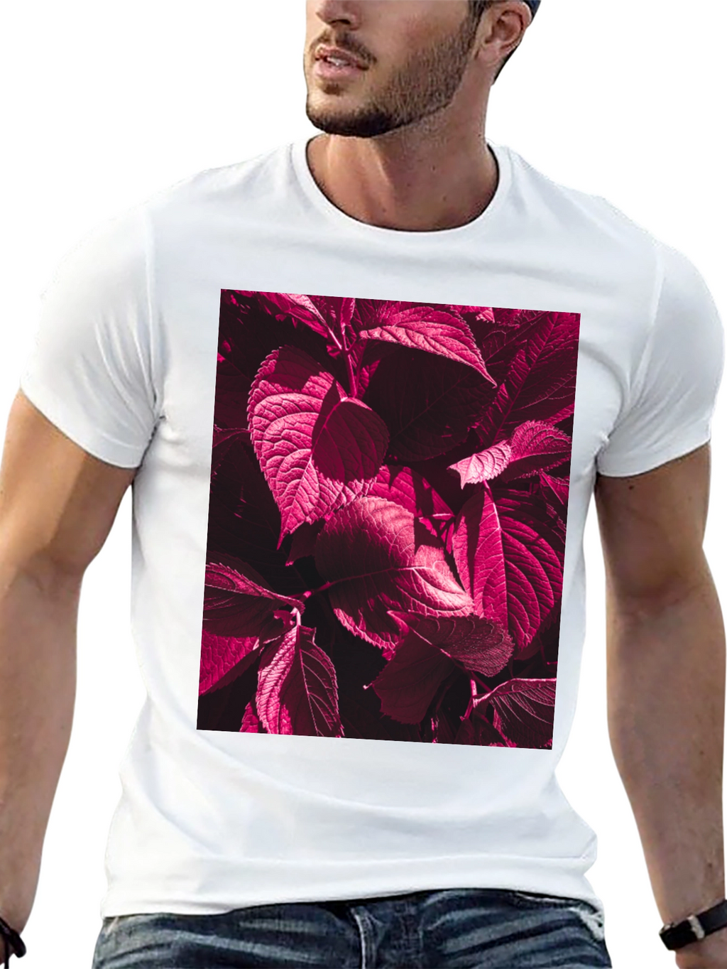 Burgundy Botanical T-Shirt