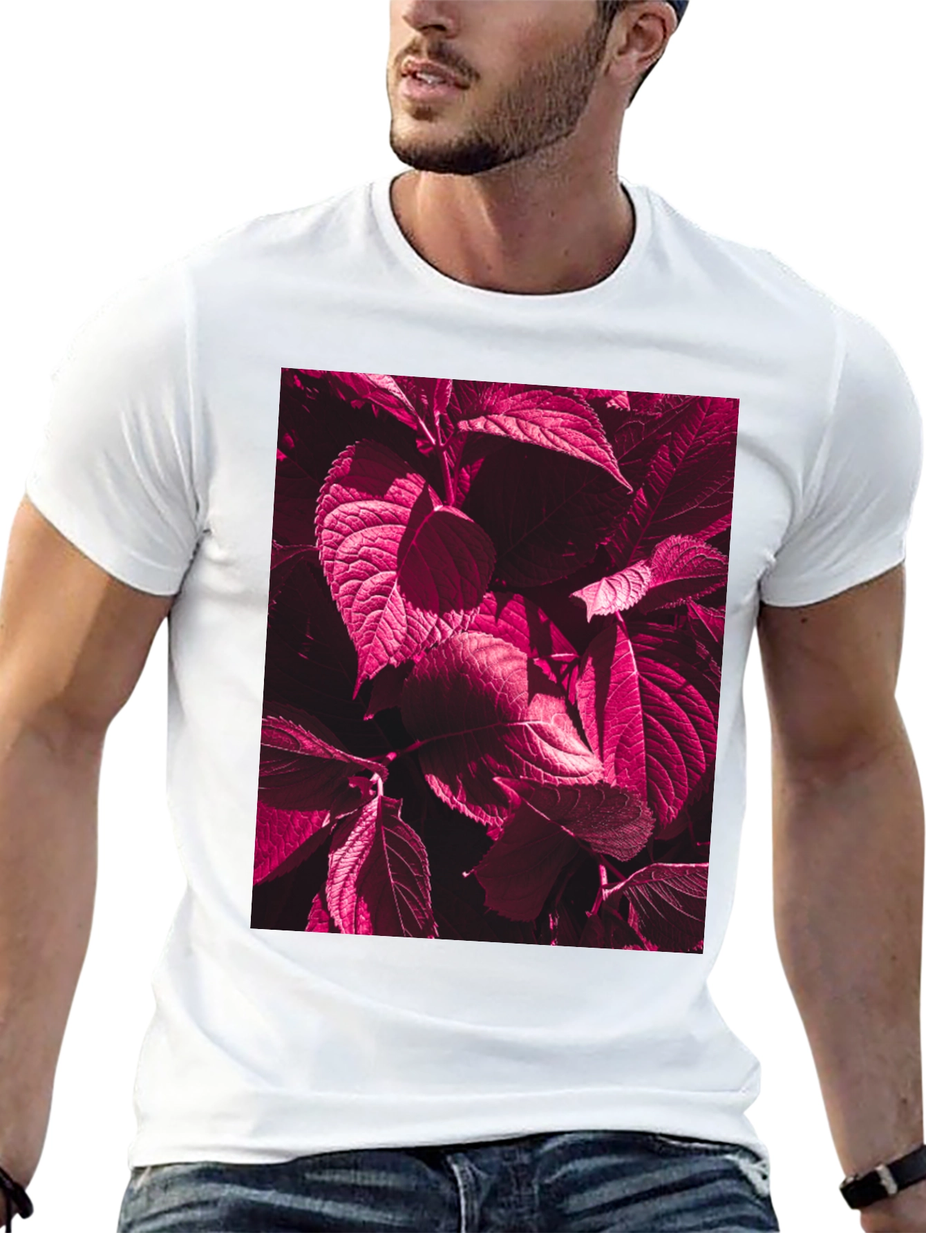 Burgundy Botanical T-Shirt