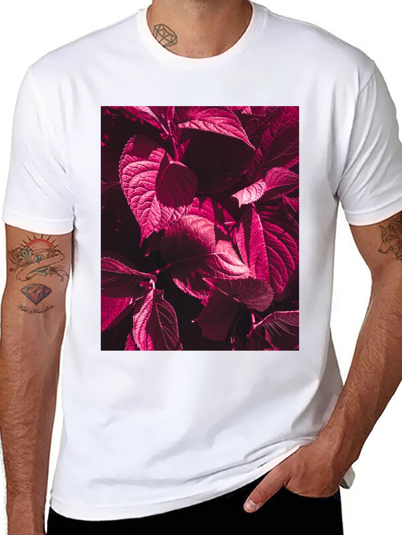Burgundy Botanical T-Shirt