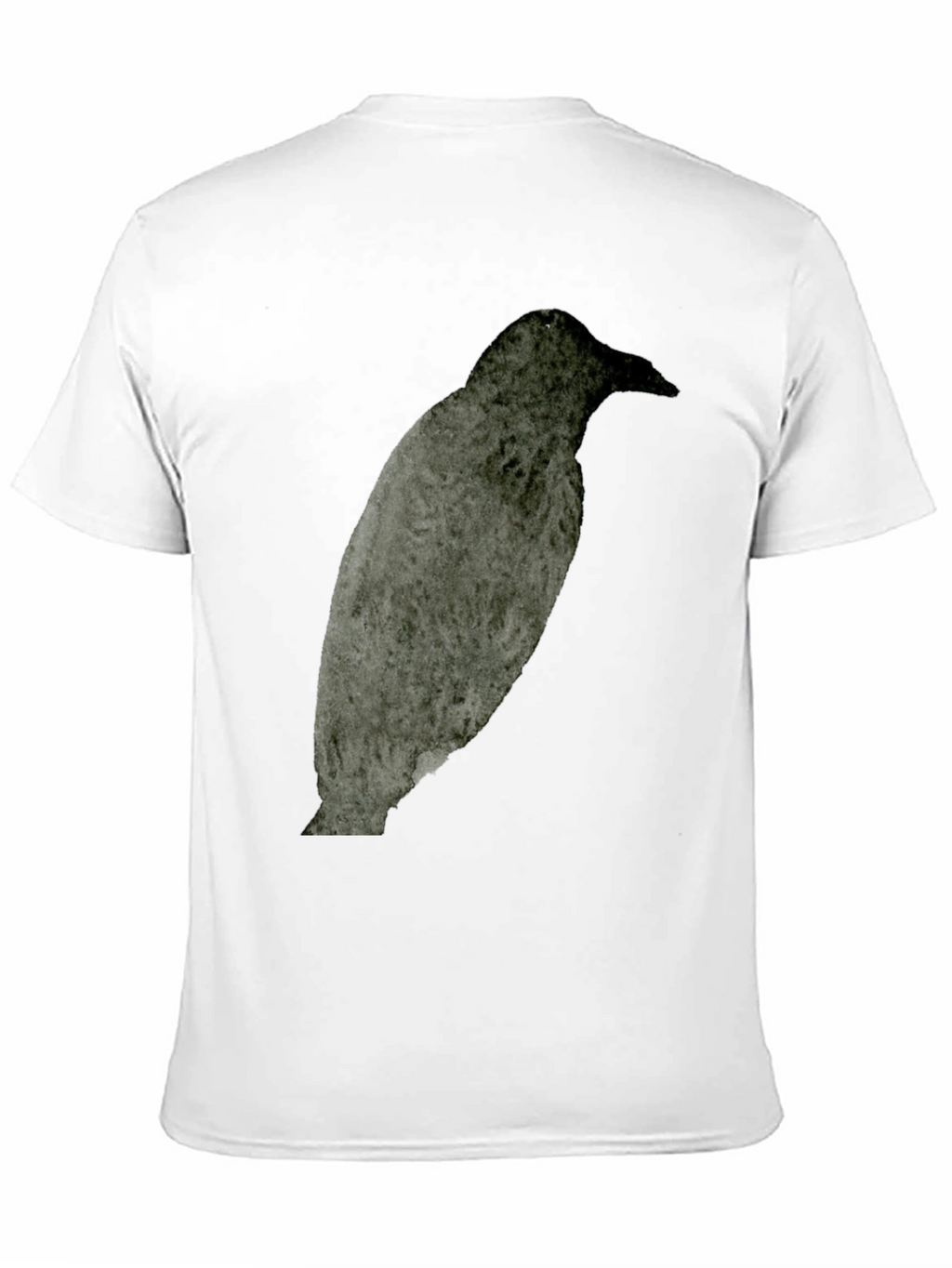 Raven Graphic Tee - Dark Bird Print T-Shirt