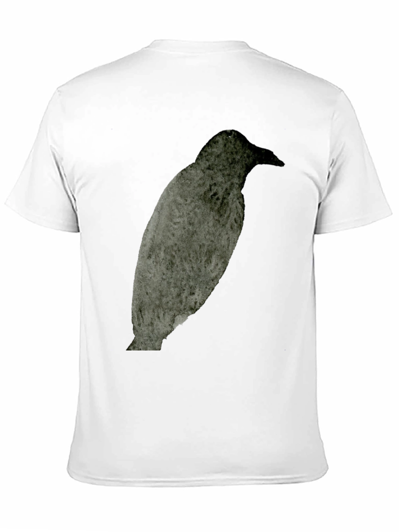 Raven Graphic Tee - Dark Bird Print T-Shirt