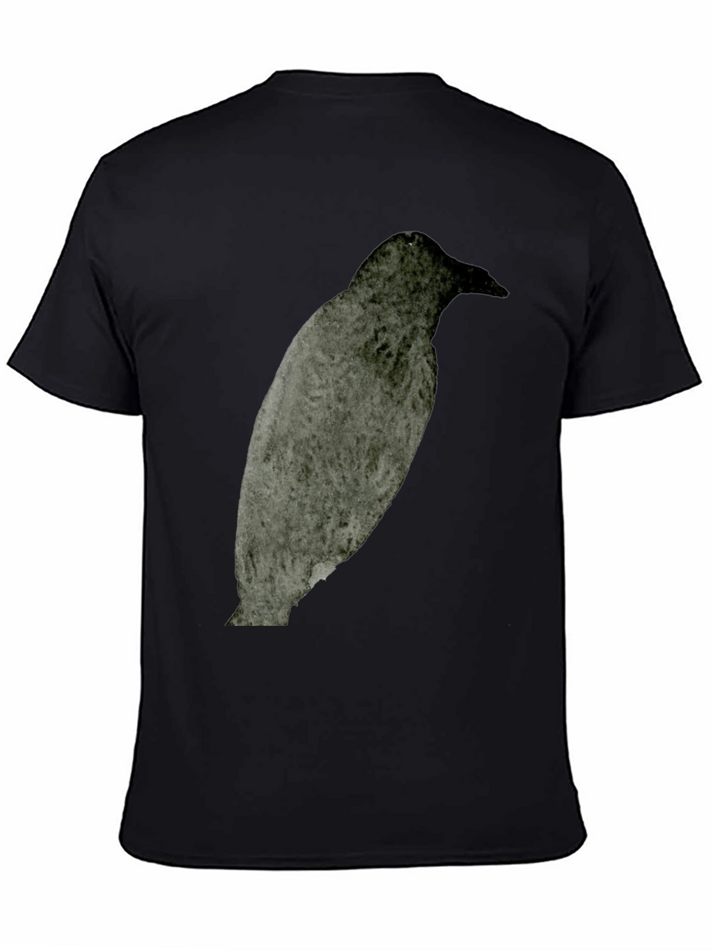 Raven Graphic Tee - Dark Bird Print T-Shirt