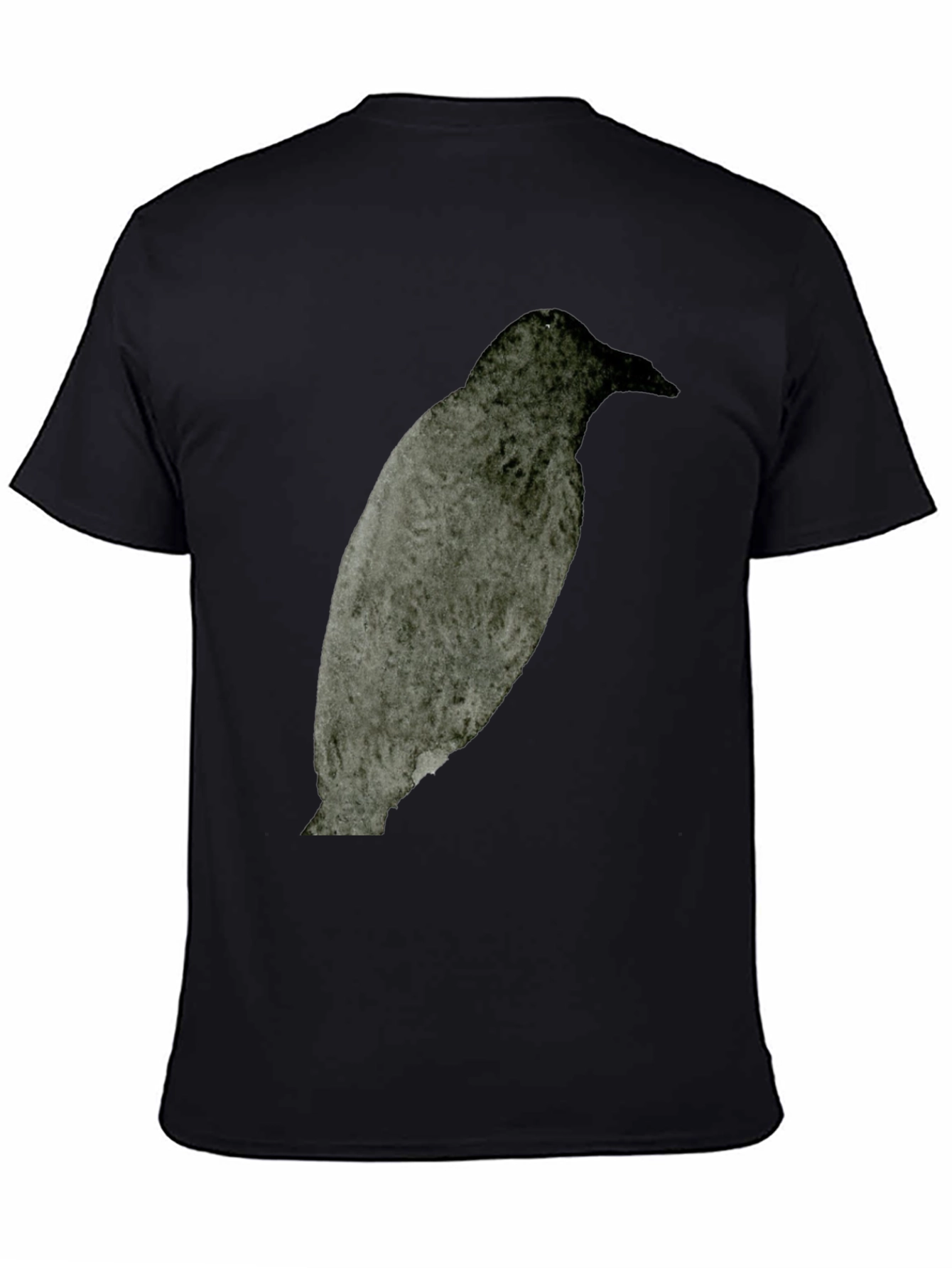 Raven Graphic Tee - Dark Bird Print T-Shirt