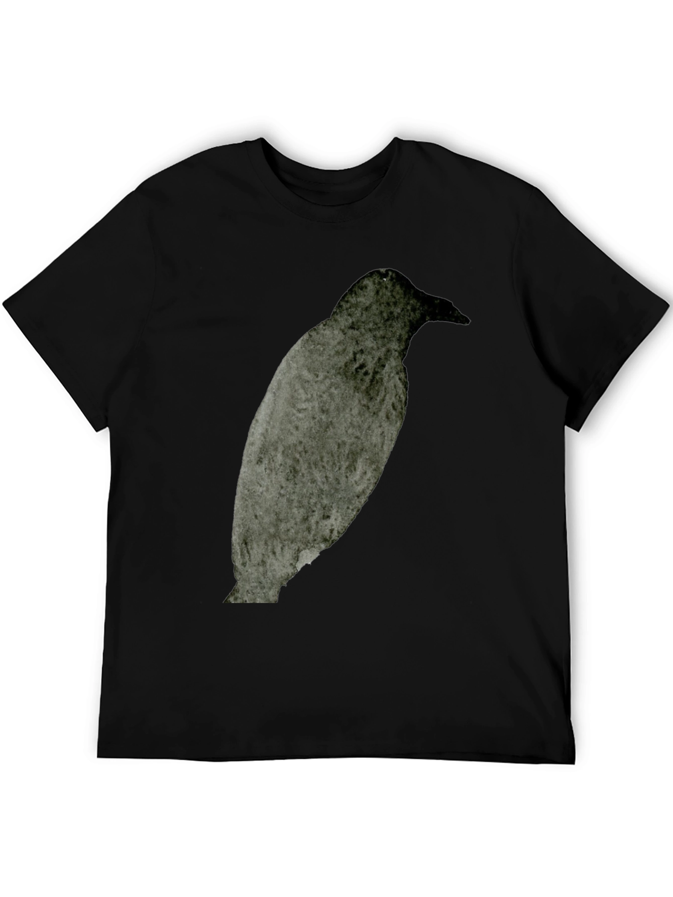Raven Graphic Tee - Dark Bird Print T-Shirt