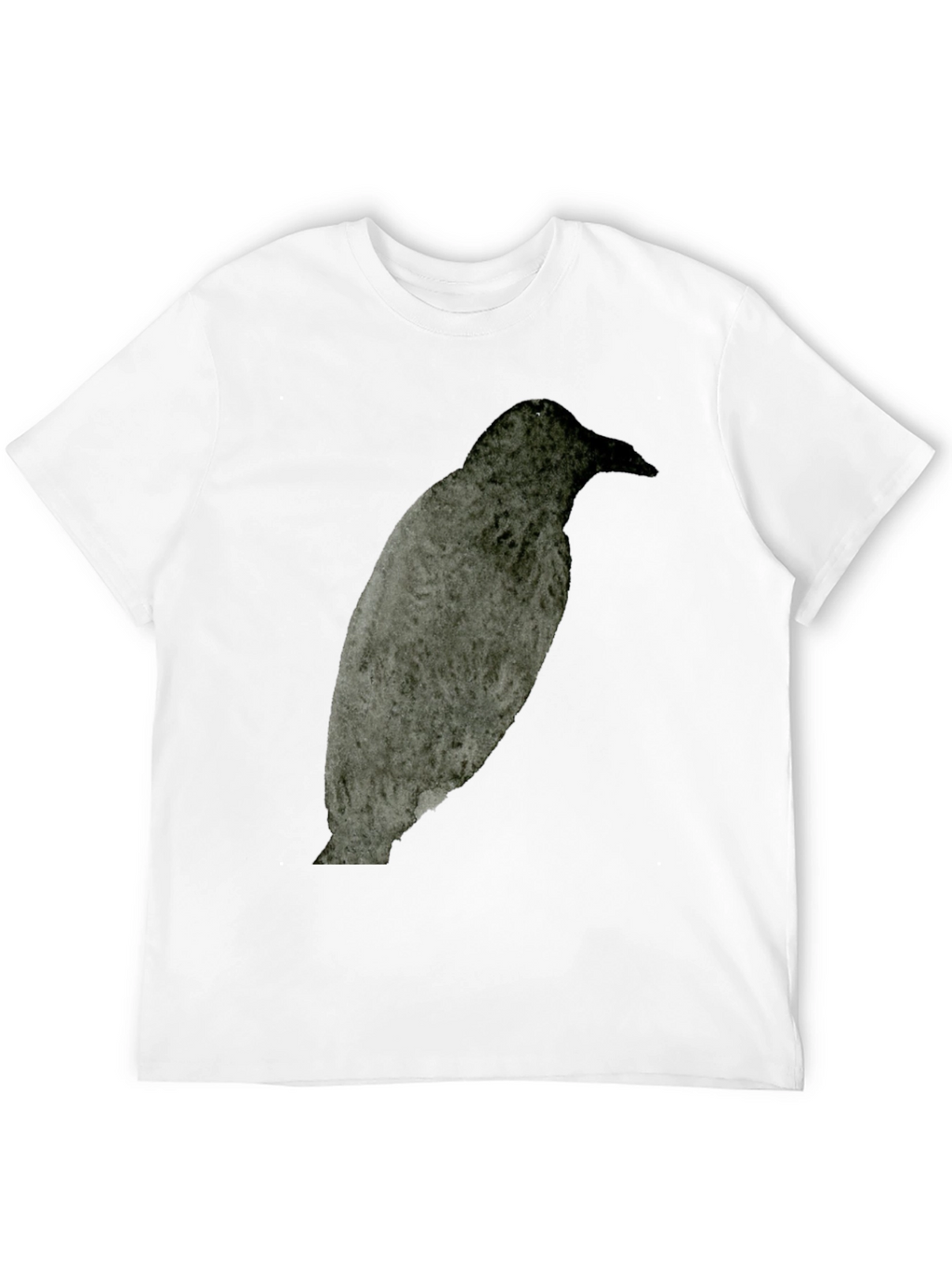 Raven Graphic Tee - Dark Bird Print T-Shirt